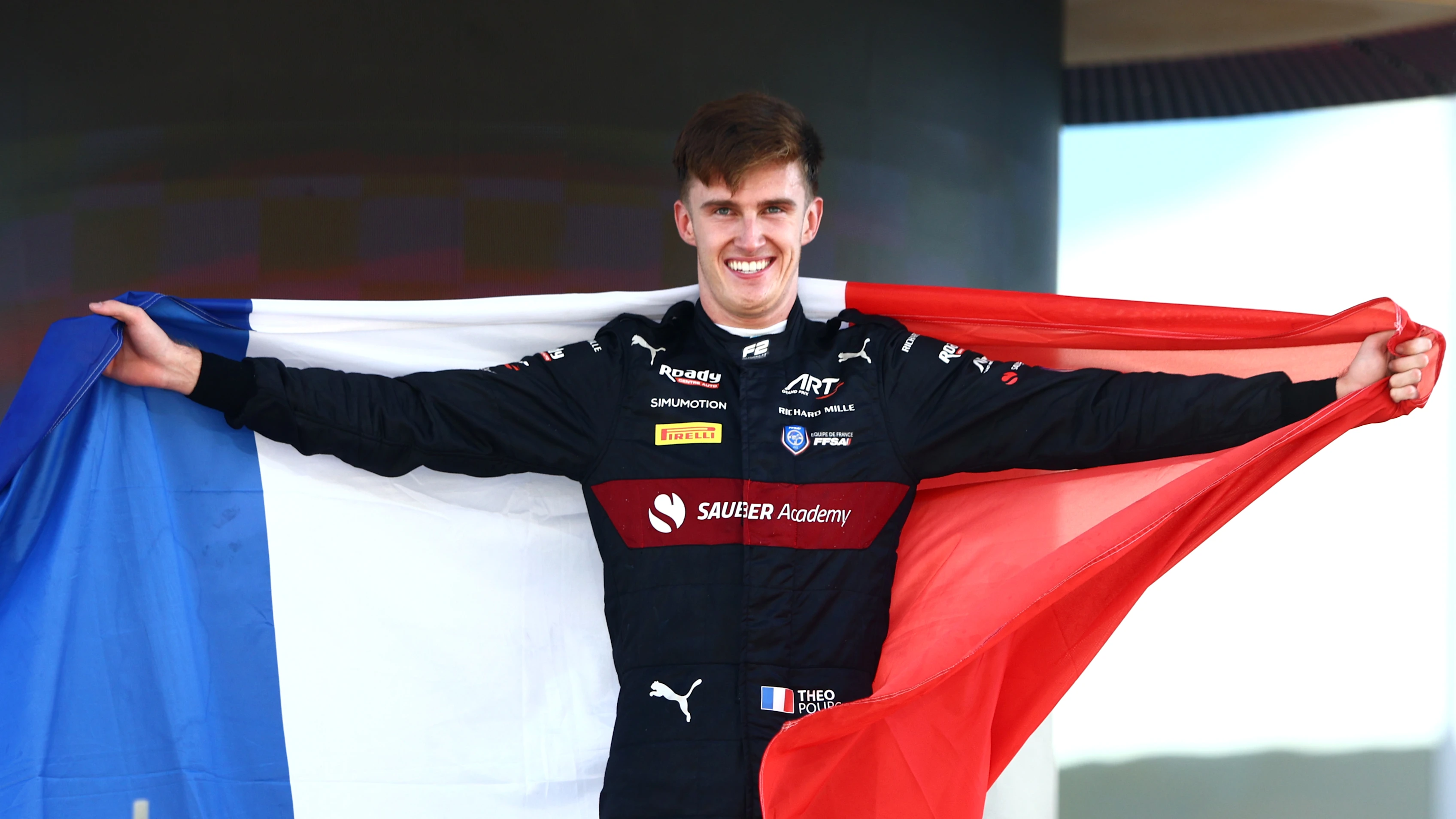 ABU DHABI, UNITED ARAB EMIRATES - NOVEMBER 26: 2023 Formula 2 Champion Theo Pourchaire of France