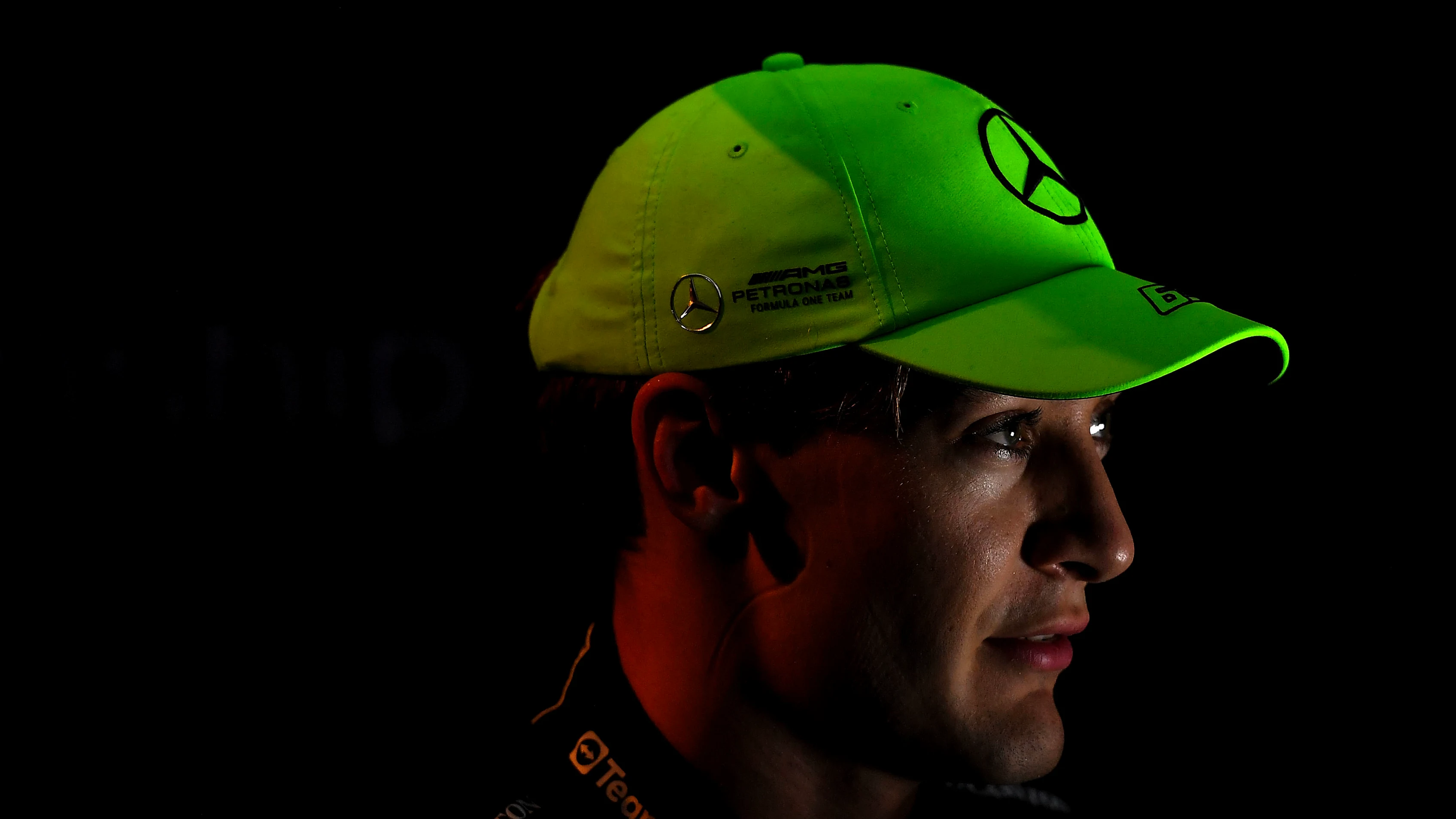 SAO PAULO, BRAZIL - NOVEMBER 3: George Russell of Great Britain and Mercedes-AMG PETRONAS F1 Team