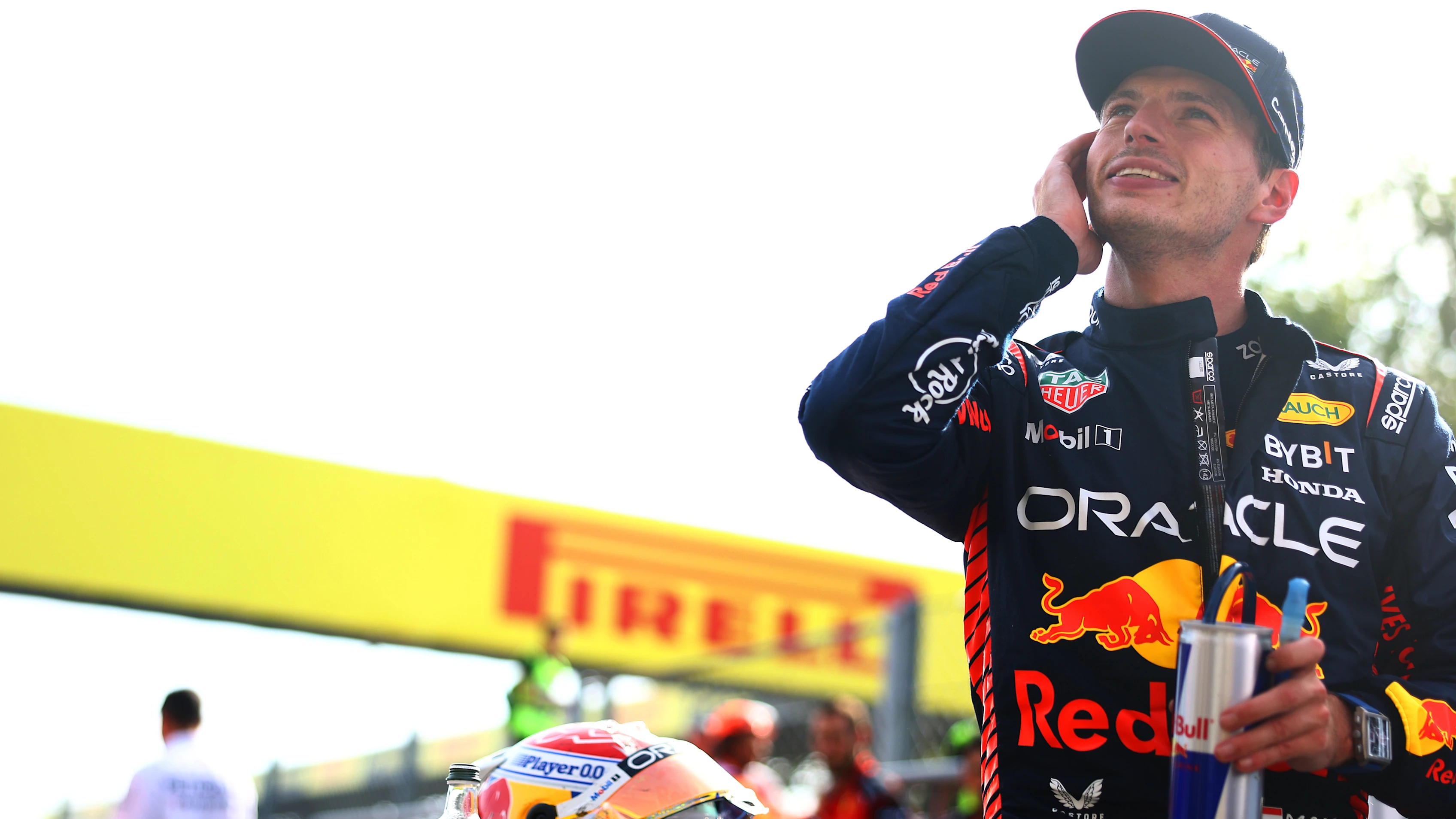 MONZA, ITALY - SEPTEMBER 03: Race winner Max Verstappen of the Netherlands and Oracle Red Bull
