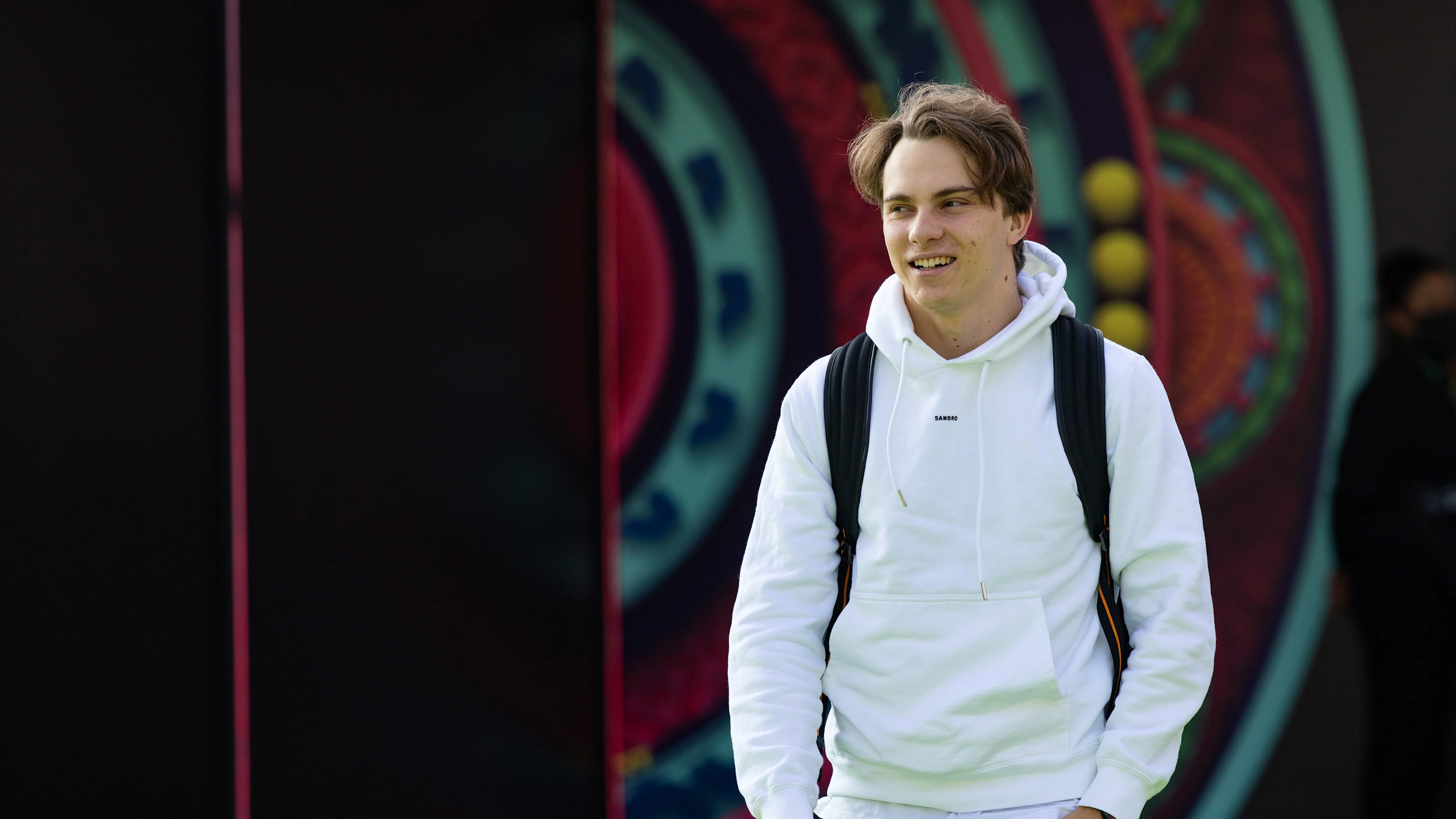 MEXICO CITY, MEXICO - OCTOBER 28: Oscar Piastri of Australia and McLaren F1 in the paddock during
