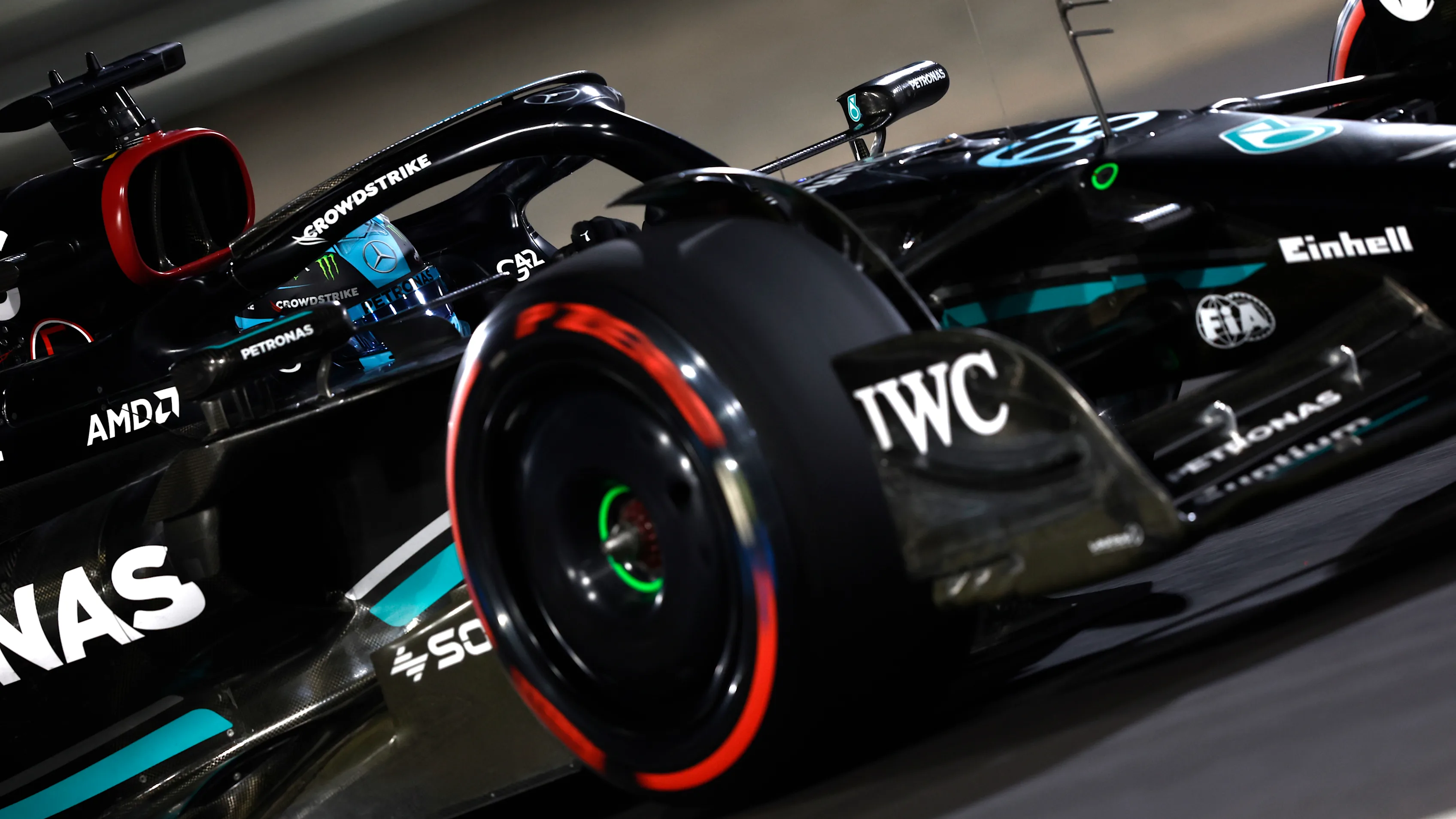 LOSAIL INTERNATIONAL CIRCUIT, QATAR - OCTOBER 06: George Russell, Mercedes F1 W14 during the Qatar