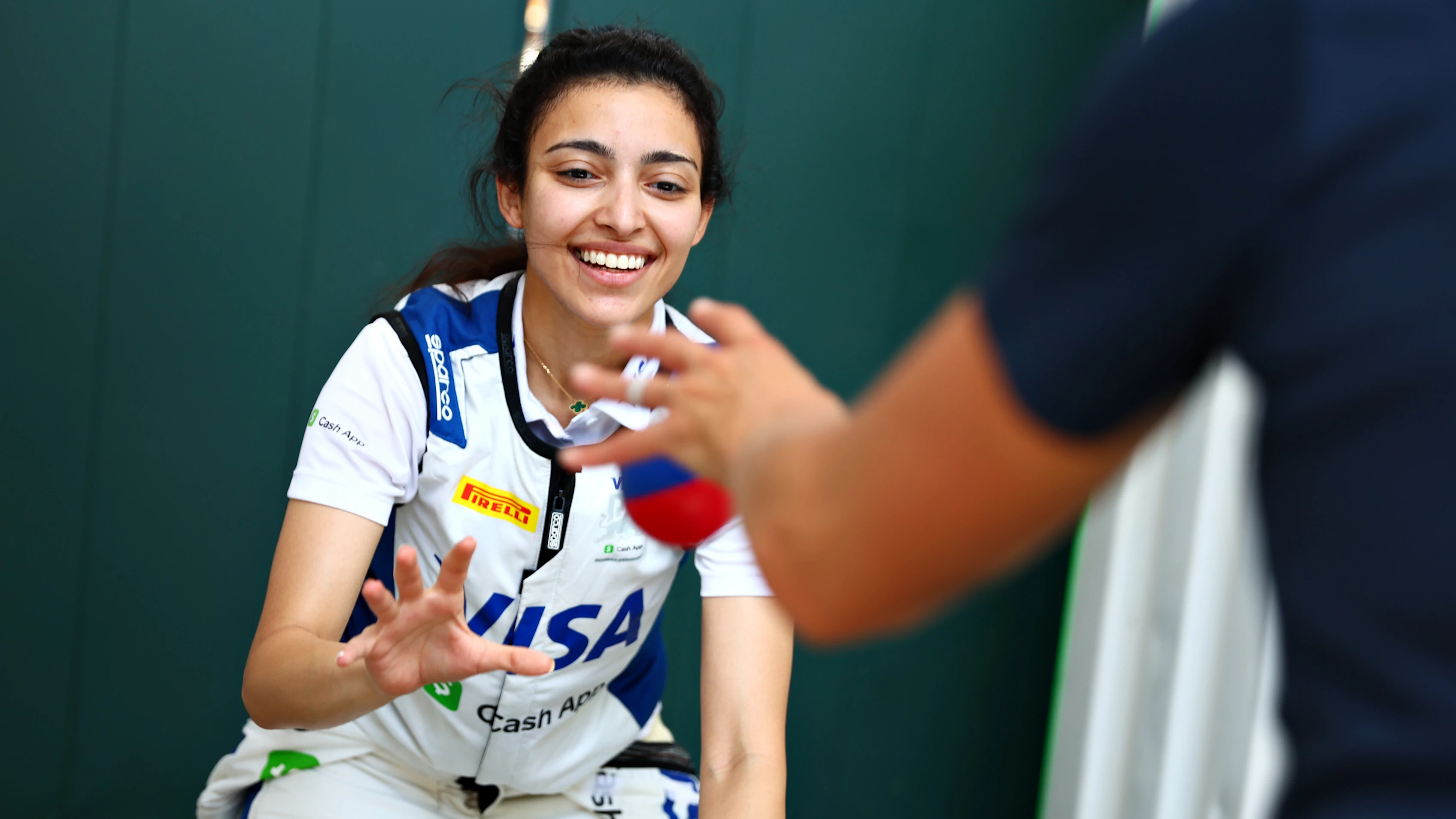 SINGAPORE, SINGAPORE - SEPTEMBER 22: Amna Al Qubaisi of United Arab Emirates and MP Motorsport (88)