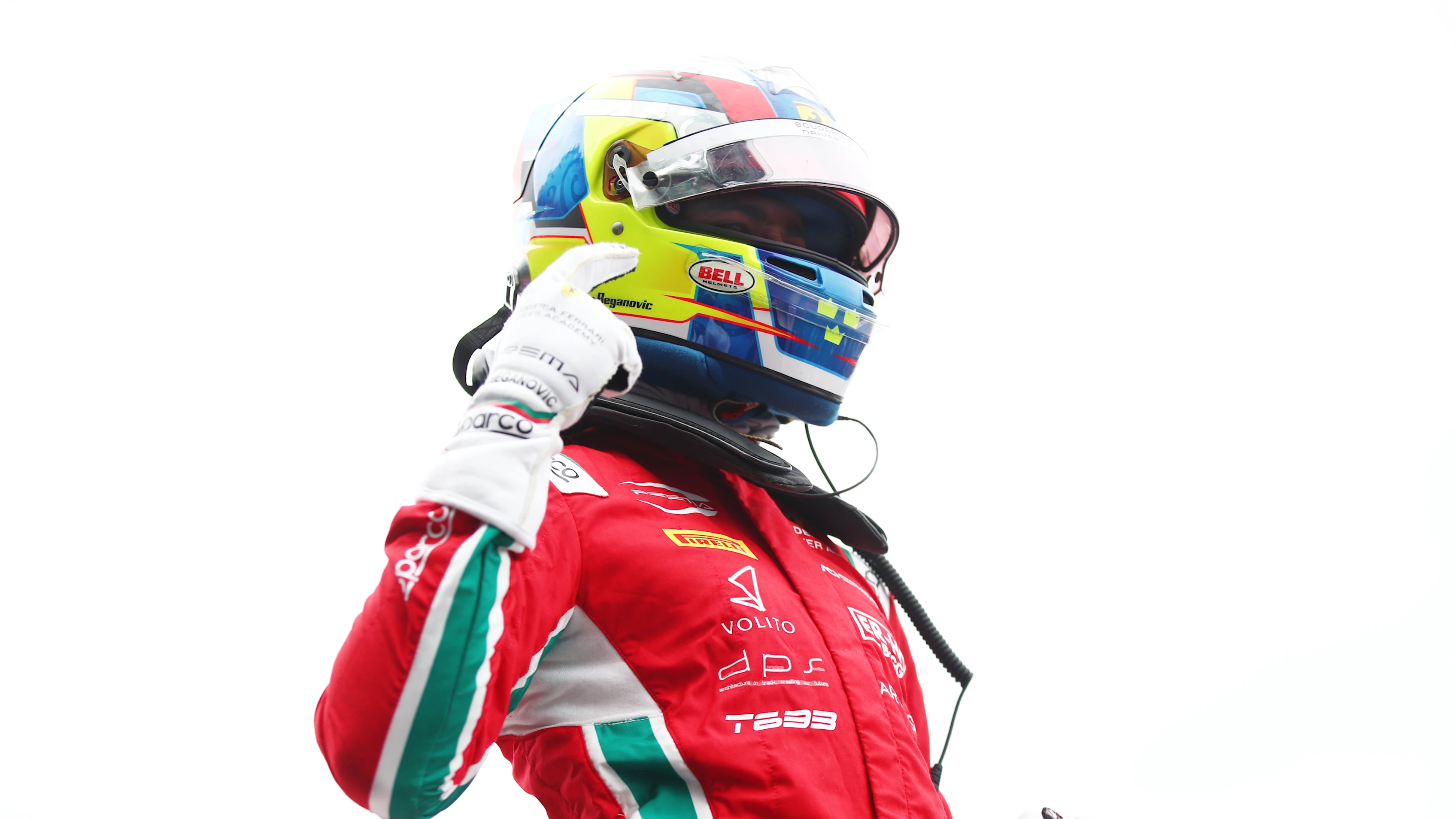 MELBOURNE, AUSTRALIA - MARCH 24: Race winner Dino Beganovic of Sweden and PREMA Racing (1)