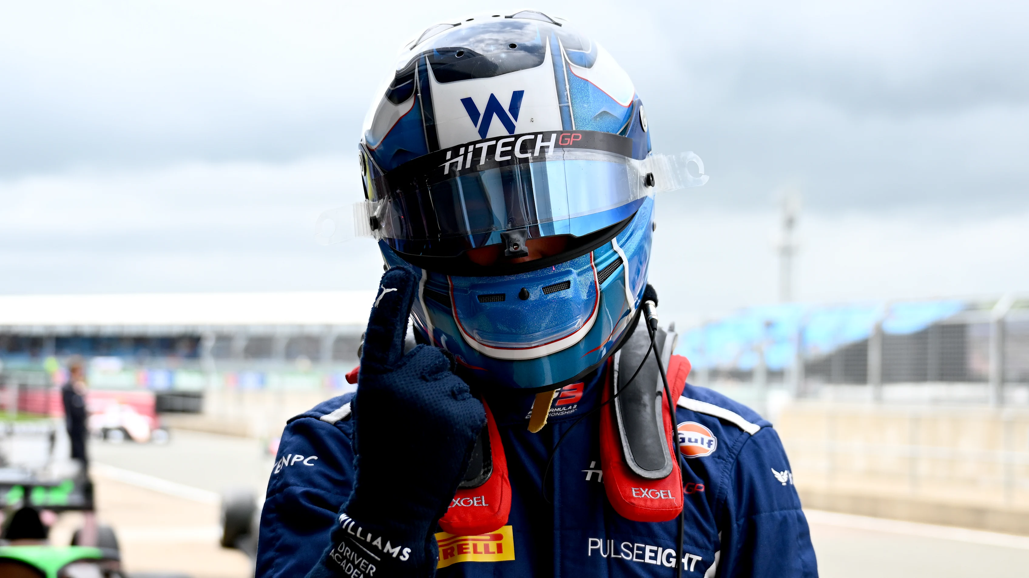 NORTHAMPTON, ENGLAND - JULY 05: Pole position qualifier Luke Browning of Great Britain and Hitech