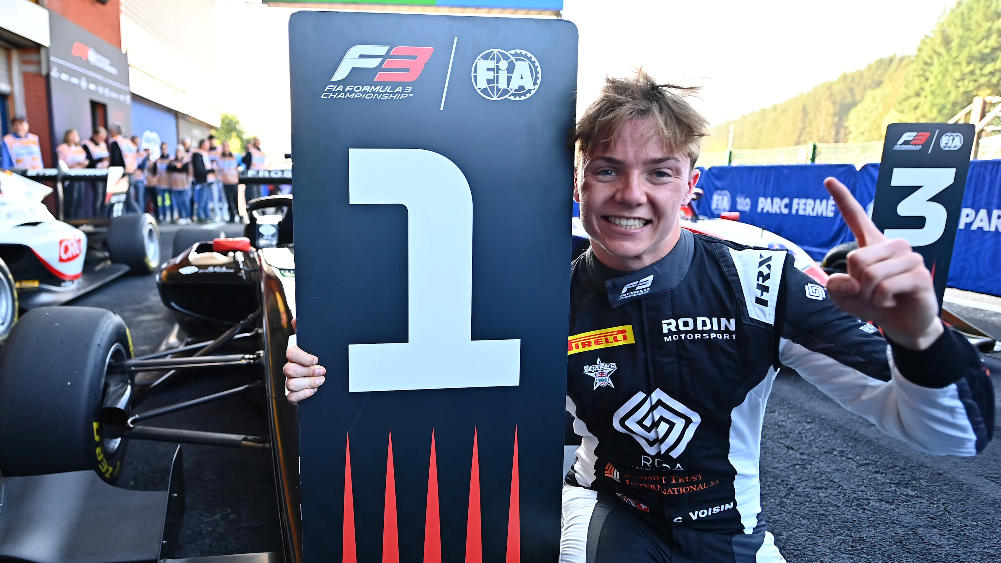 SPA, BELGIUM - JULY 28: Race winner Callum Voisin of Great Britain and Rodin Motorsport (29)