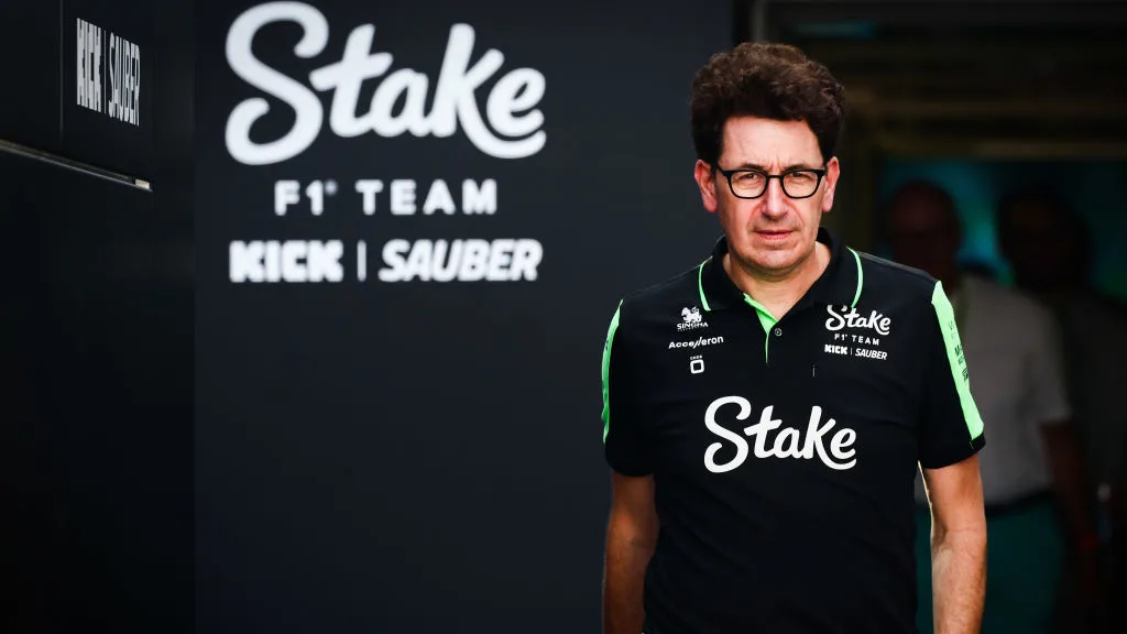 Mattia Binotto of Kick Sauber is seen before the qualifying session ahead of the Italian Formula