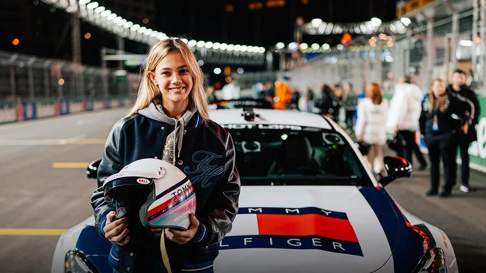 2025 F1 ACADEMY driver Alba Hurup Larsen was first up alongside Gutierrez