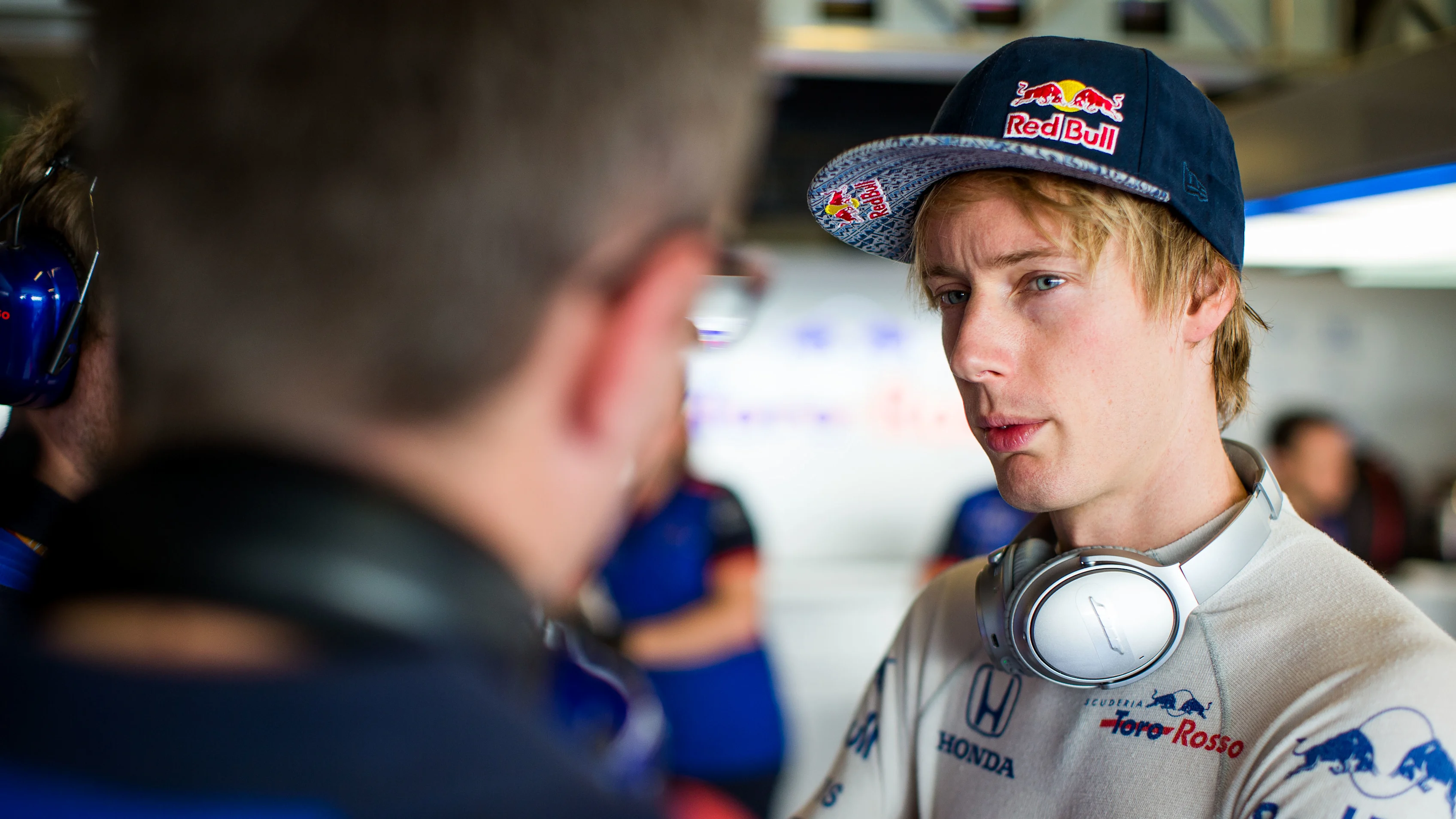 ABU DHABI, UNITED ARAB EMIRATES - NOVEMBER 23:  Brendon Hartley of Scuderia Toro Rosso and New