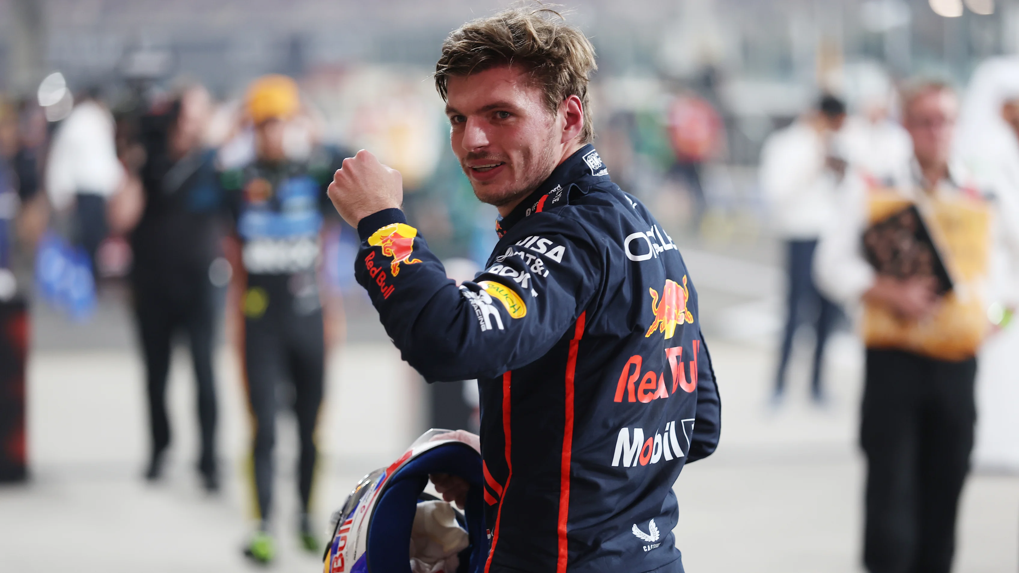 ABU DHABI, UNITED ARAB EMIRATES - DECEMBER 06: Pole position qualifier Max Verstappen of the