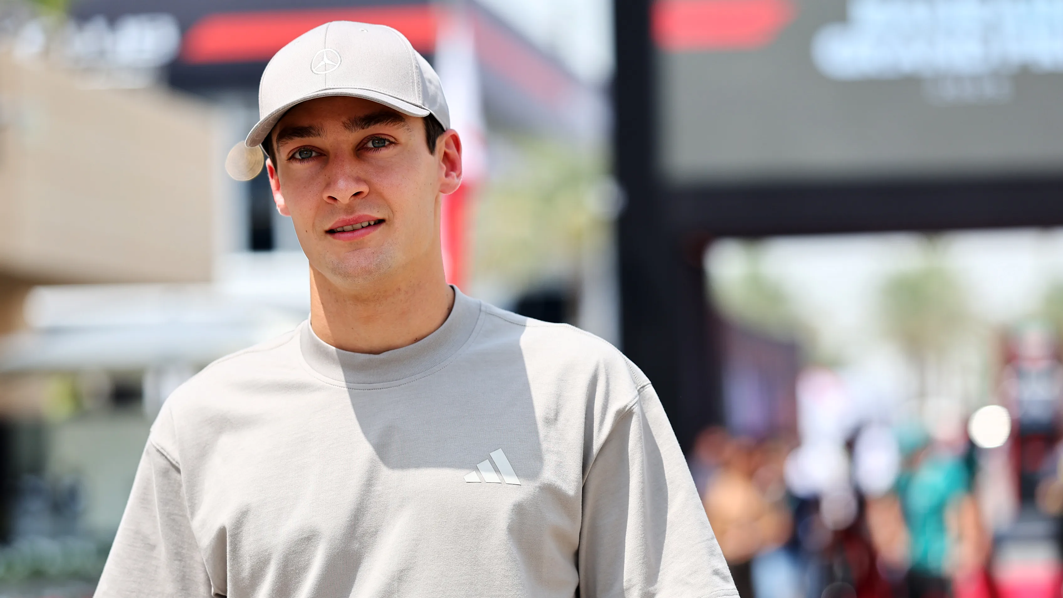 BAHRAIN, BAHRAIN - APRIL 11: George Russell of Great Britain driving the (63) Mercedes AMG Petronas