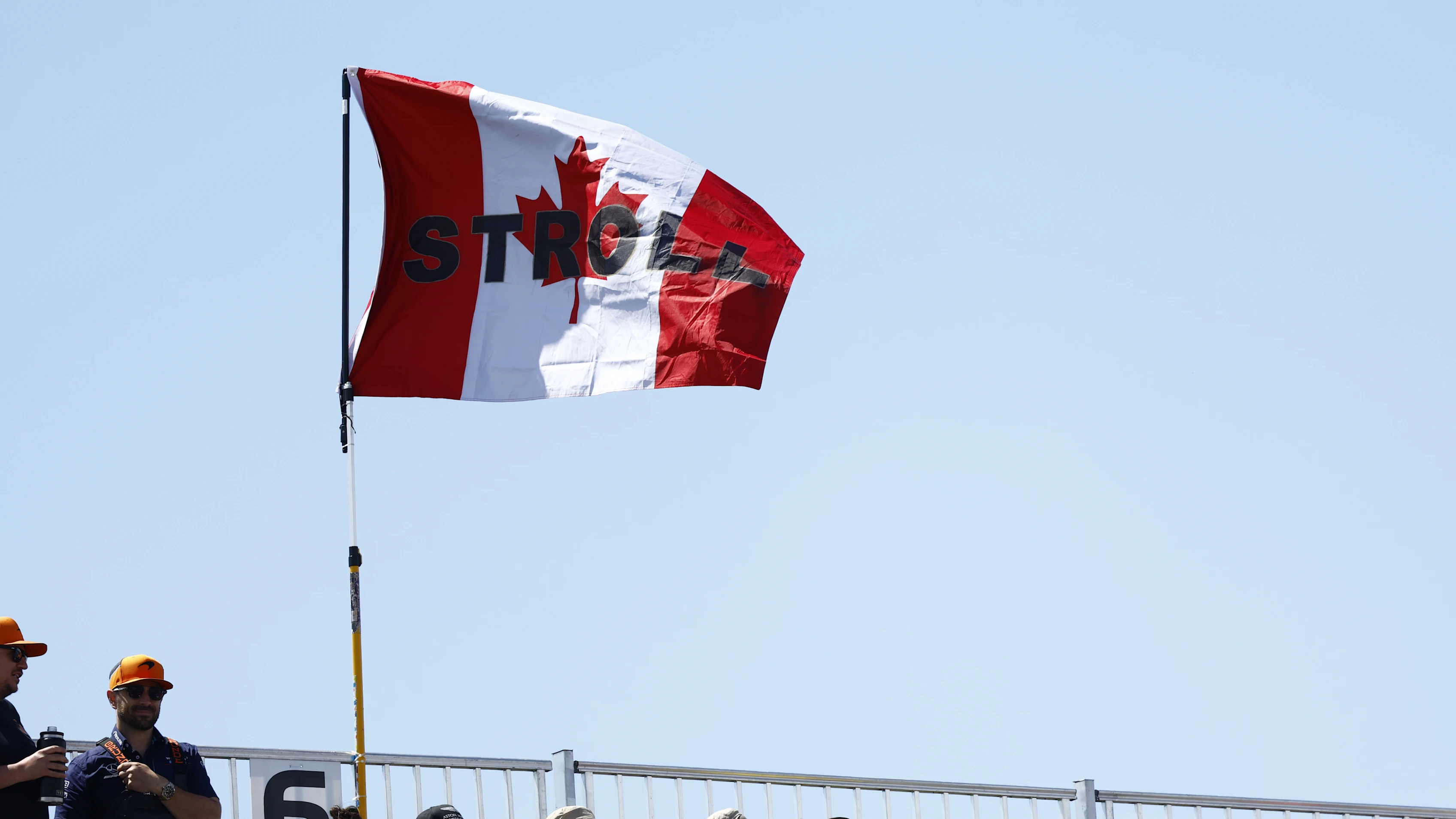 MONTREAL, CANADA - JUNE 07: Crowd support for Lance Stroll, Aston Martin F1 Team during practice at