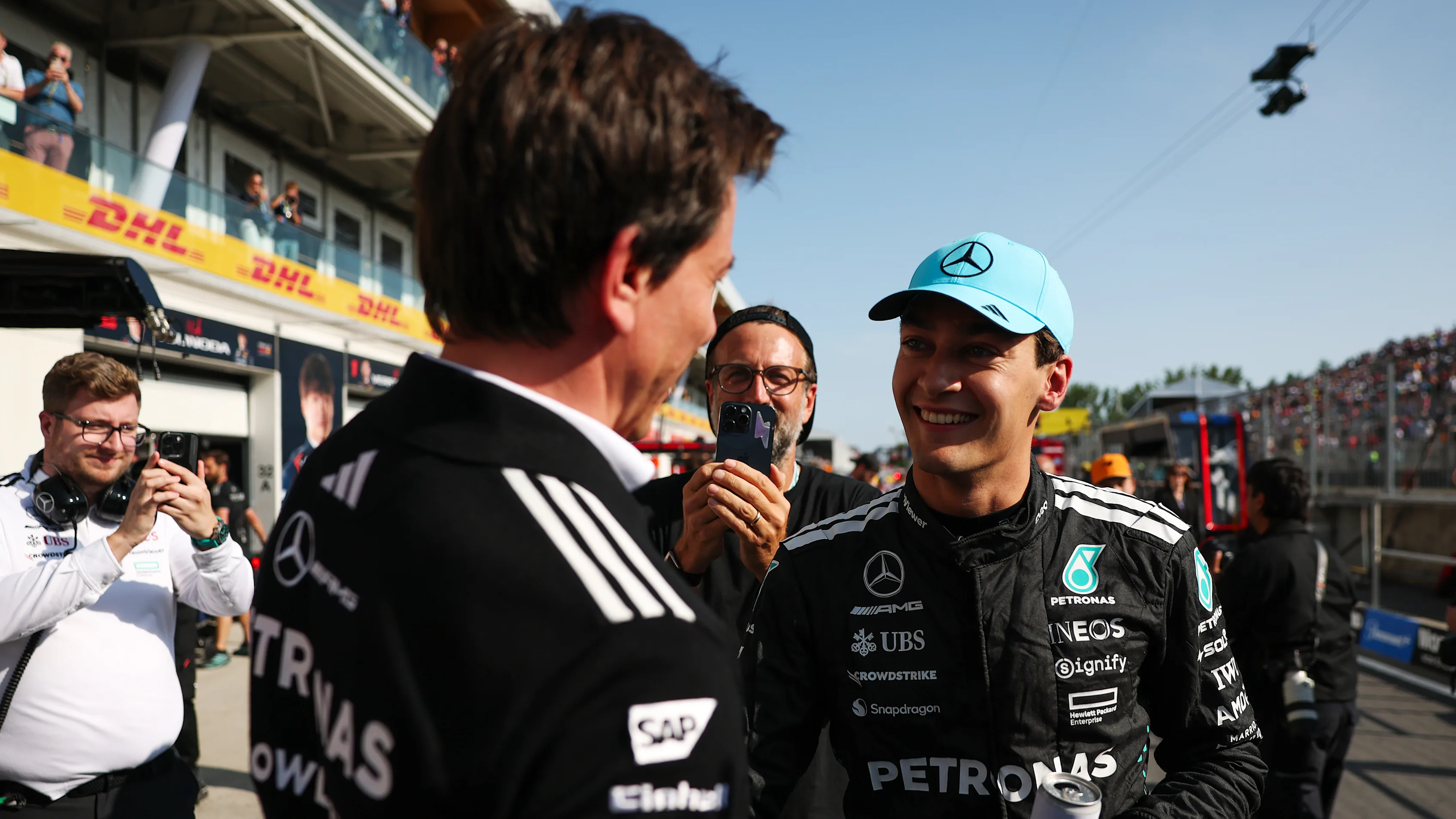 MONTREAL, QUEBEC - JUNE 14: Toto Wolff, Executive Director of Mercedes AMG Petronas F1 Team and