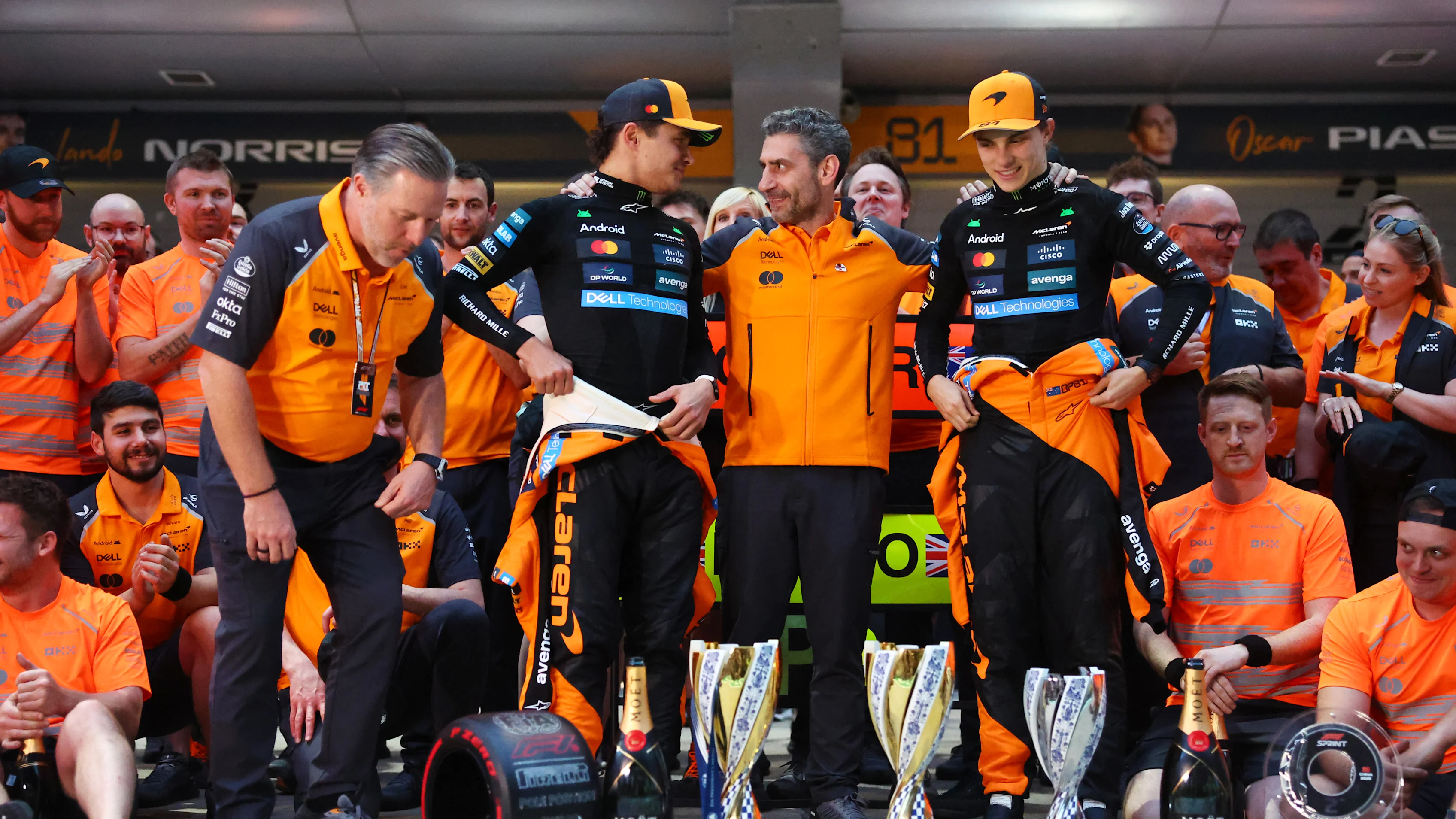 SHANGHAI, CHINA - MARCH 23: Zak Brown, Chief Executive Officer of McLaren Second placed Lando