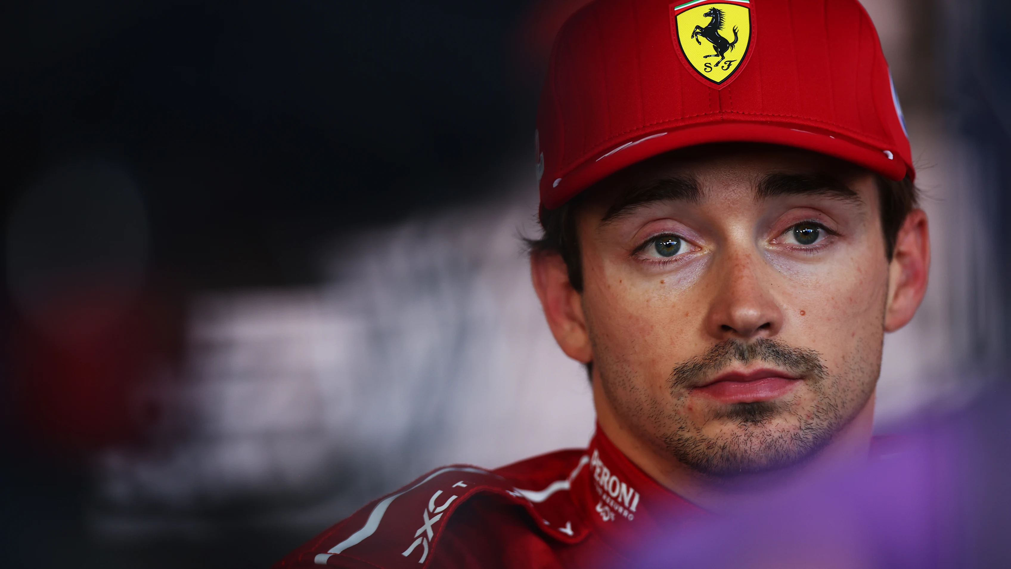 IMOLA, ITALY - MAY 17: Eleventh placed qualifier Charles Leclerc of Monaco and Scuderia Ferrari is