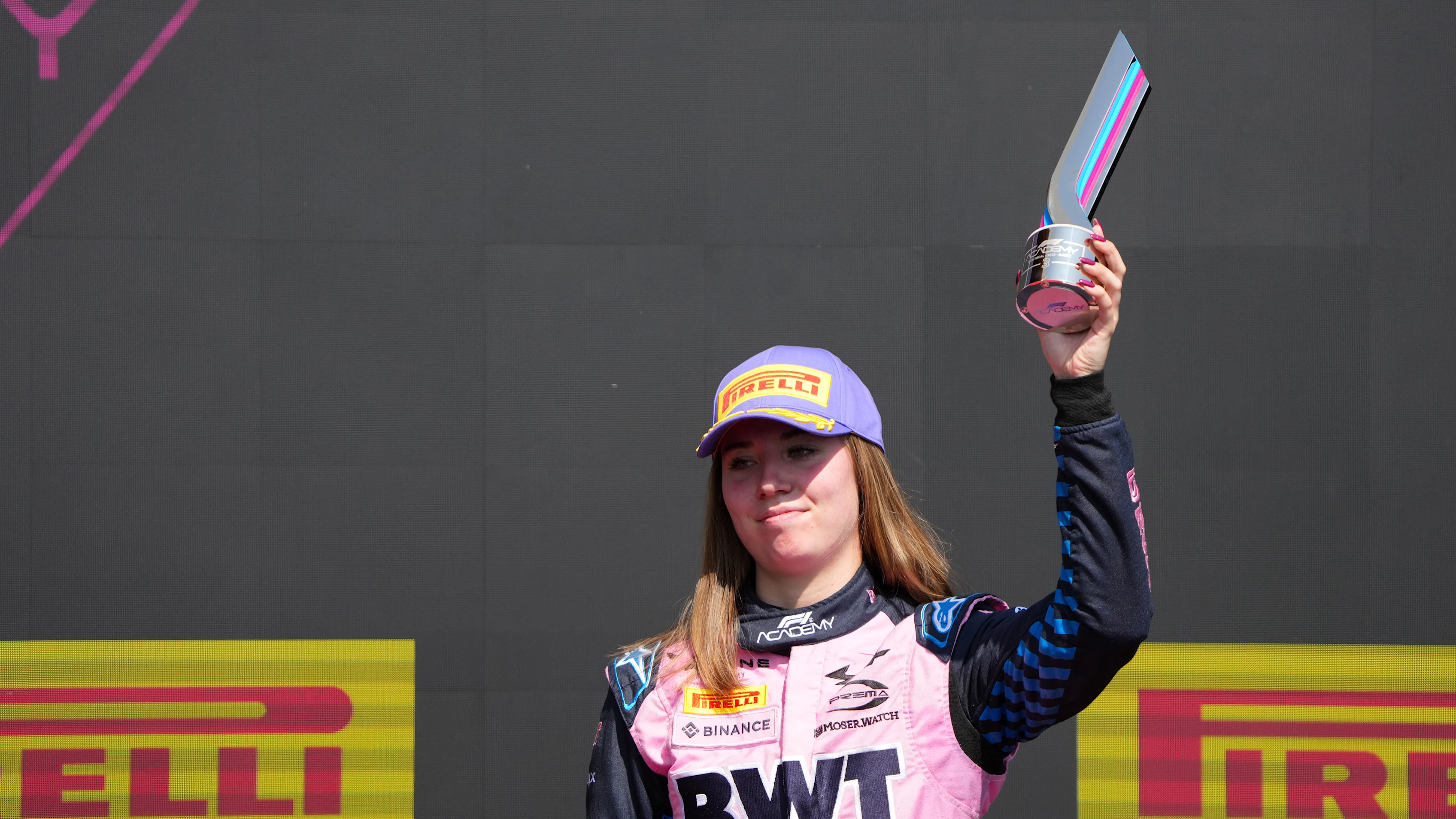 MONTREAL, QUEBEC - JUNE 14: Third placed Nina Gademan of Netherlands and PREMA Racing (3)