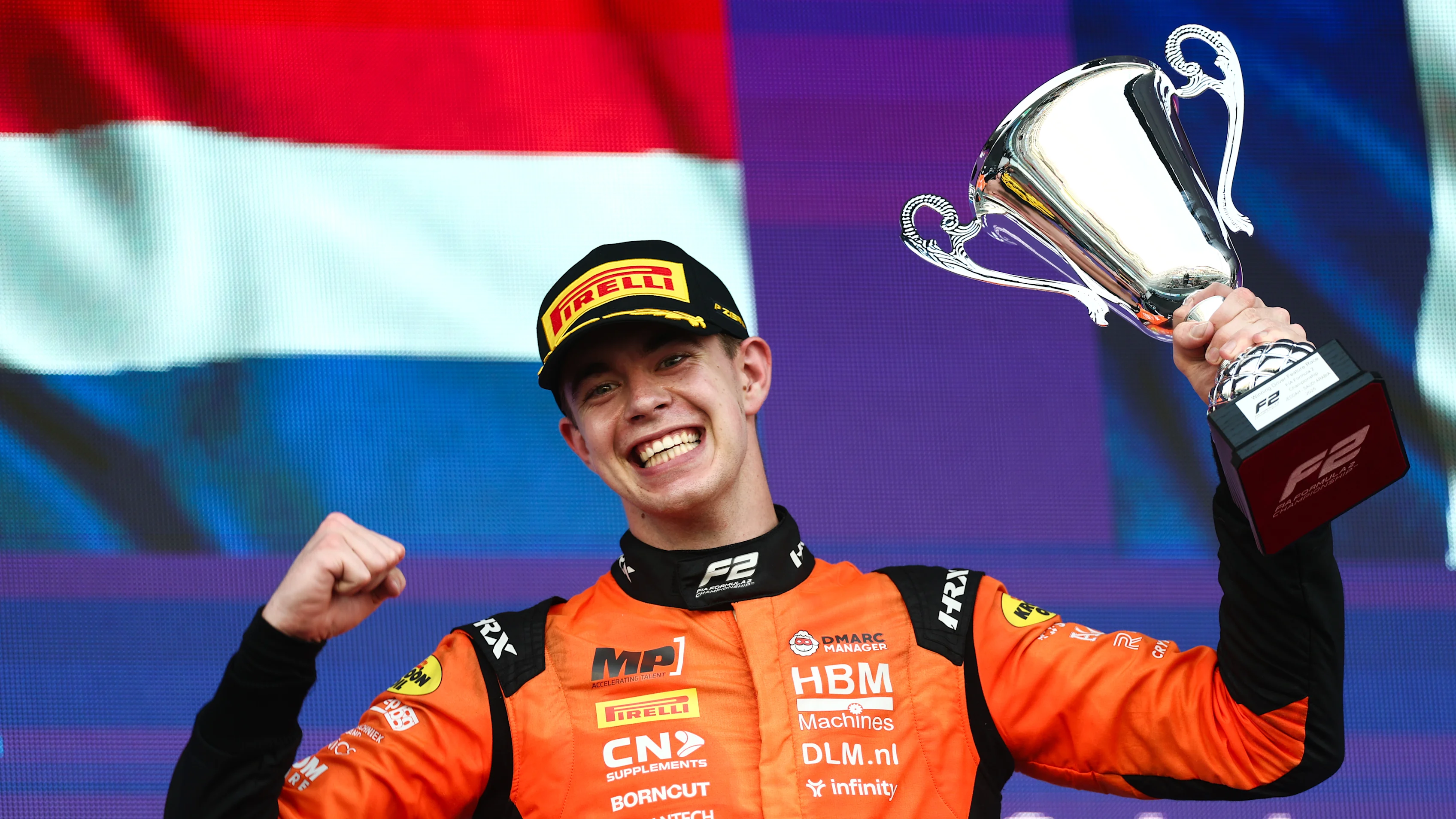 JEDDAH, SAUDI ARABIA - APRIL 20: Race winner Richard Verschoor of Netherlands and MP Motorsport (6)