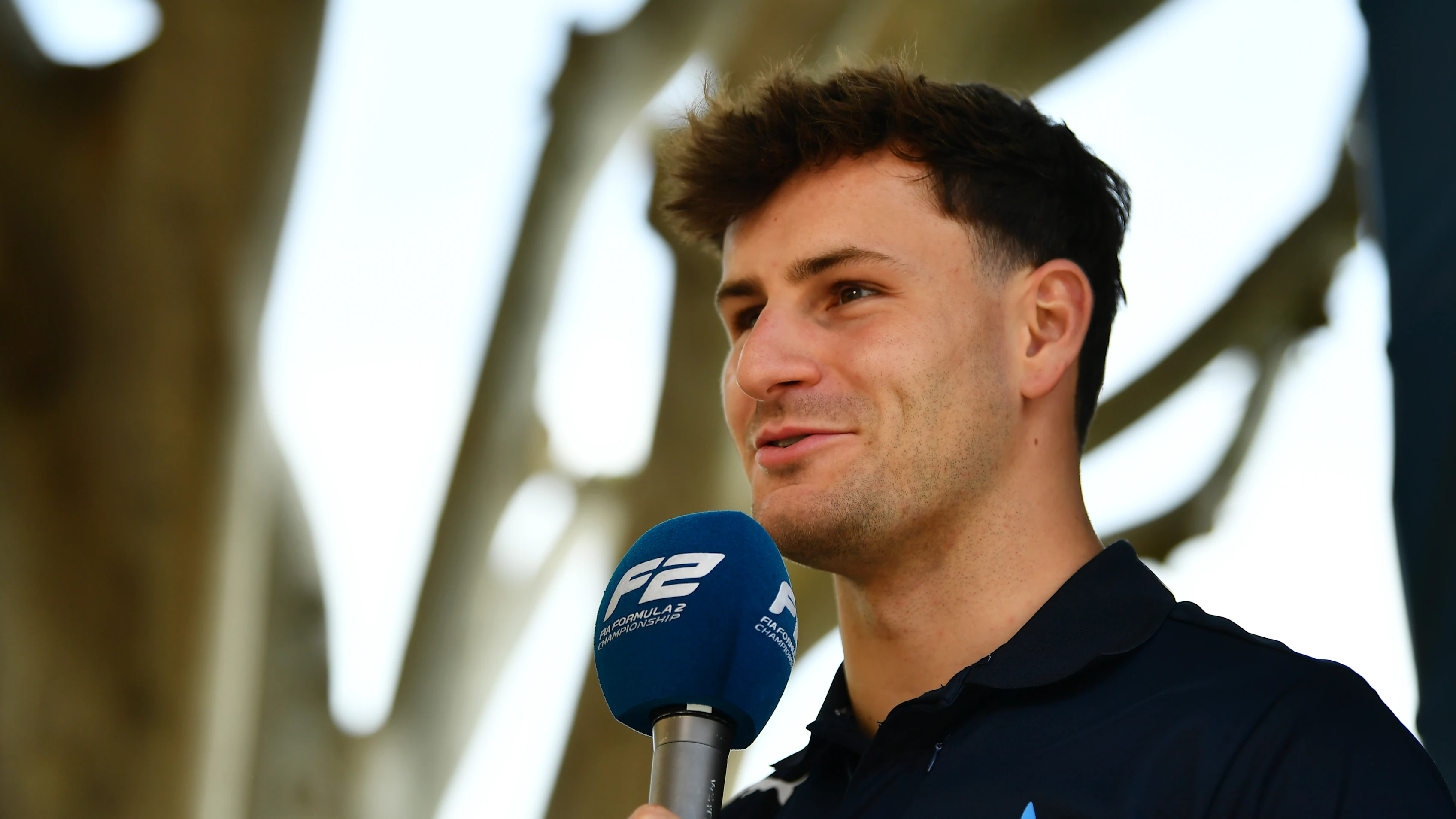 MONTE-CARLO, MONACO - MAY 22: Victor Martins of France and ART Grand Prix (14) talks to the media
