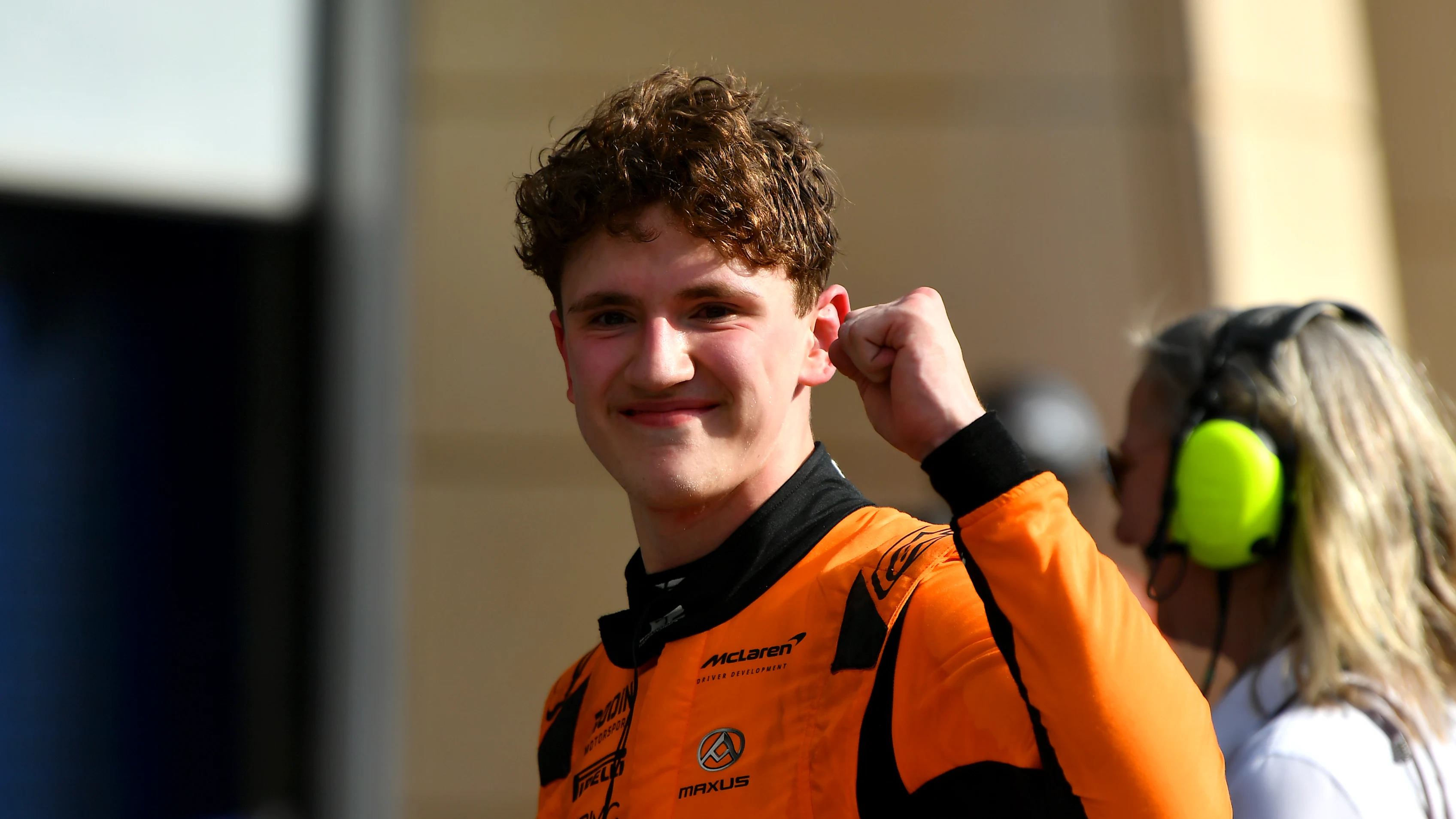 BAHRAIN, BAHRAIN - APRIL 13: Race winner Alexander Dunne of Ireland and Rodin Motorsport (17)