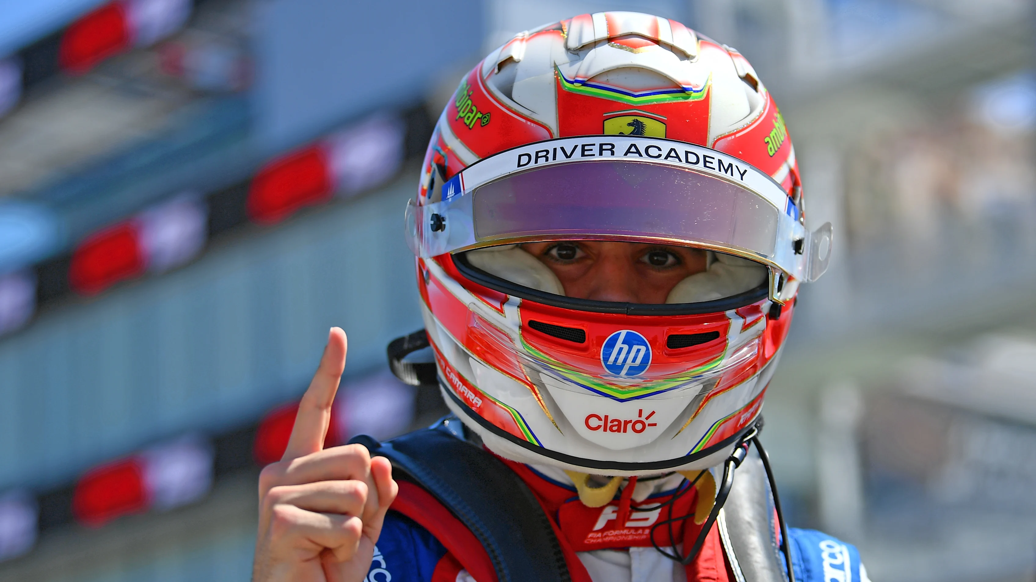 BARCELONA, SPAIN - MAY 30: Pole position qualifier Rafael Camara of Brazil and Trident (5)