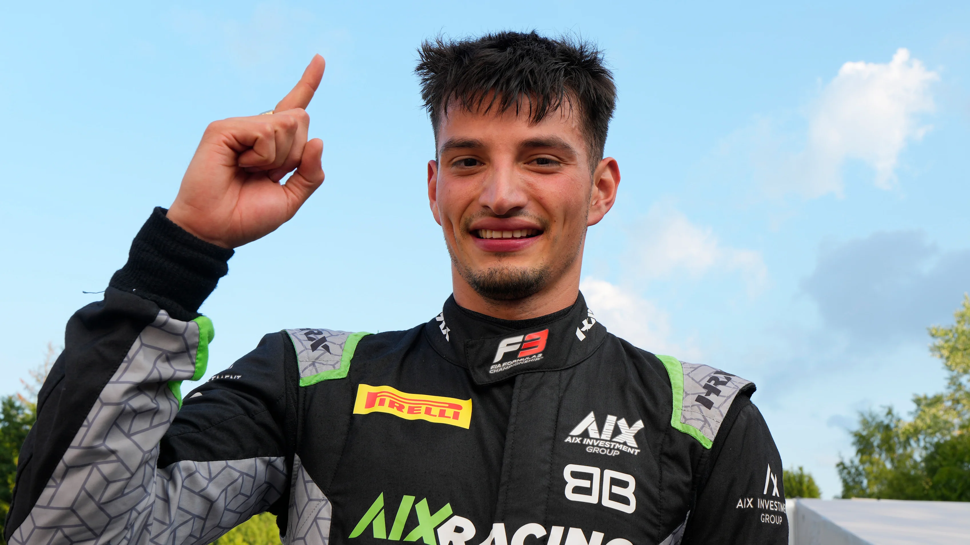 SPA, BELGIUM - JULY 25: Brad Benavides of United States and AIX Racing (28) celebrates during