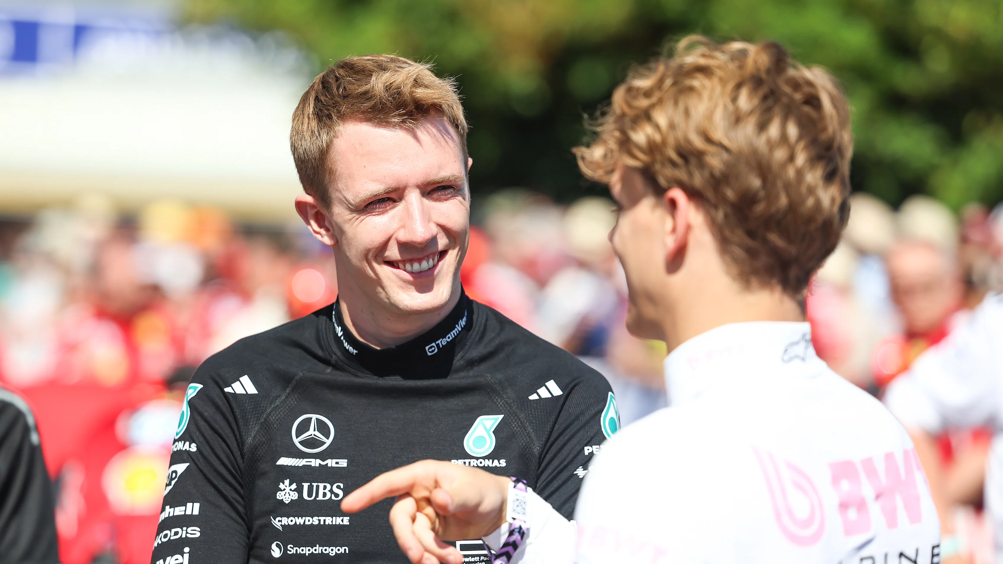 CHICHESTER, ENGLAND - JULY 11: Fred Vesti looks on - Mercedes during the Goodwood Festival of Speed