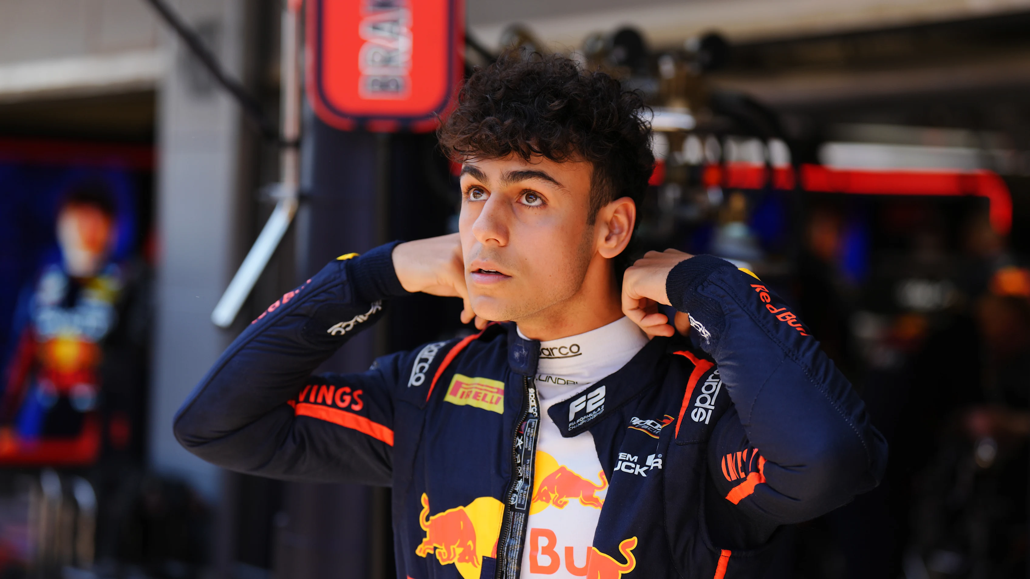 BARCELONA, SPAIN - MAY 31: Arvid Lindblad of Great Britain and Campos Racing (4) looks on during