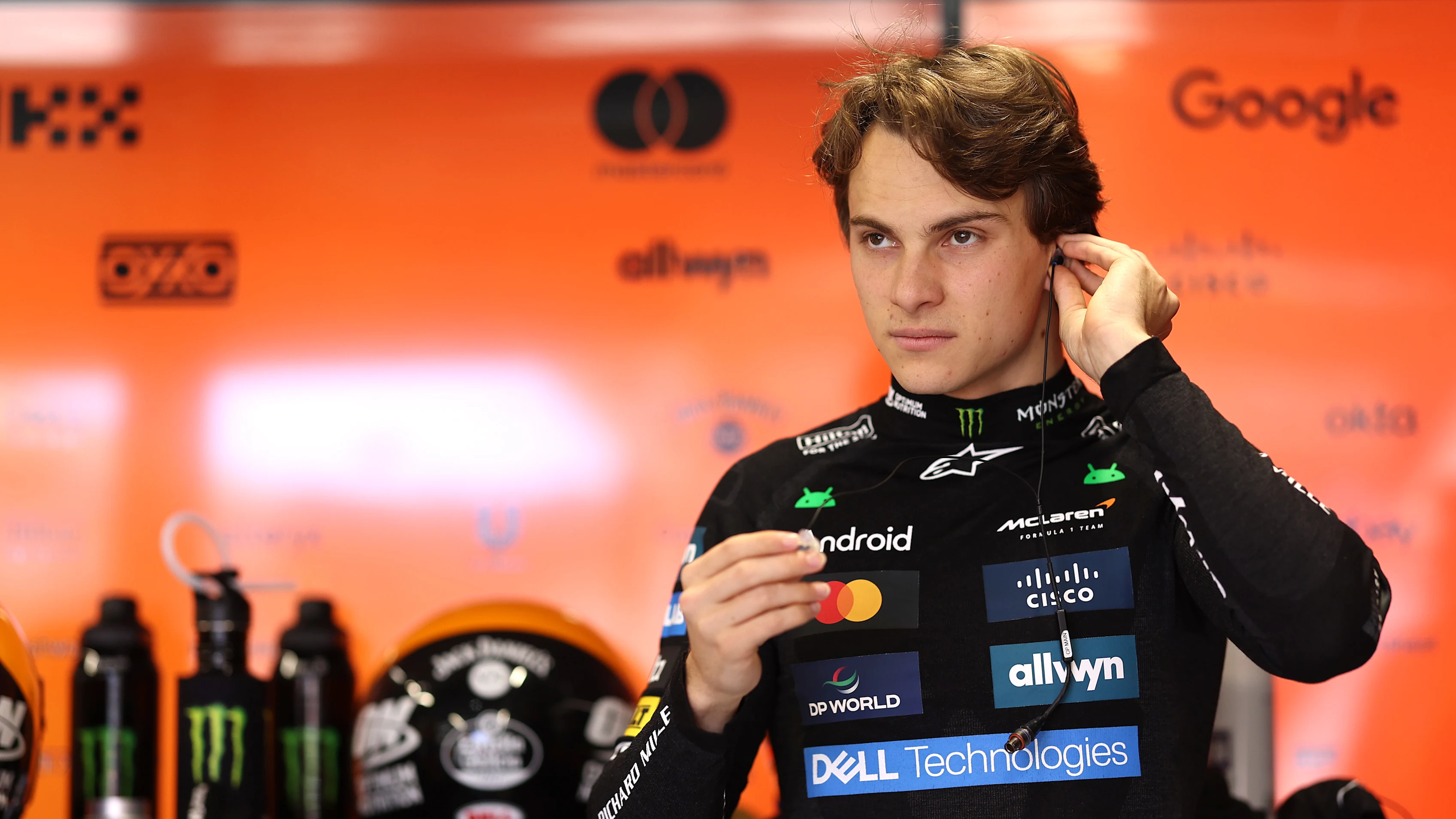 BUDAPEST, HUNGARY - AUGUST 02: Oscar Piastri of Australia and McLaren prepares to drive in the