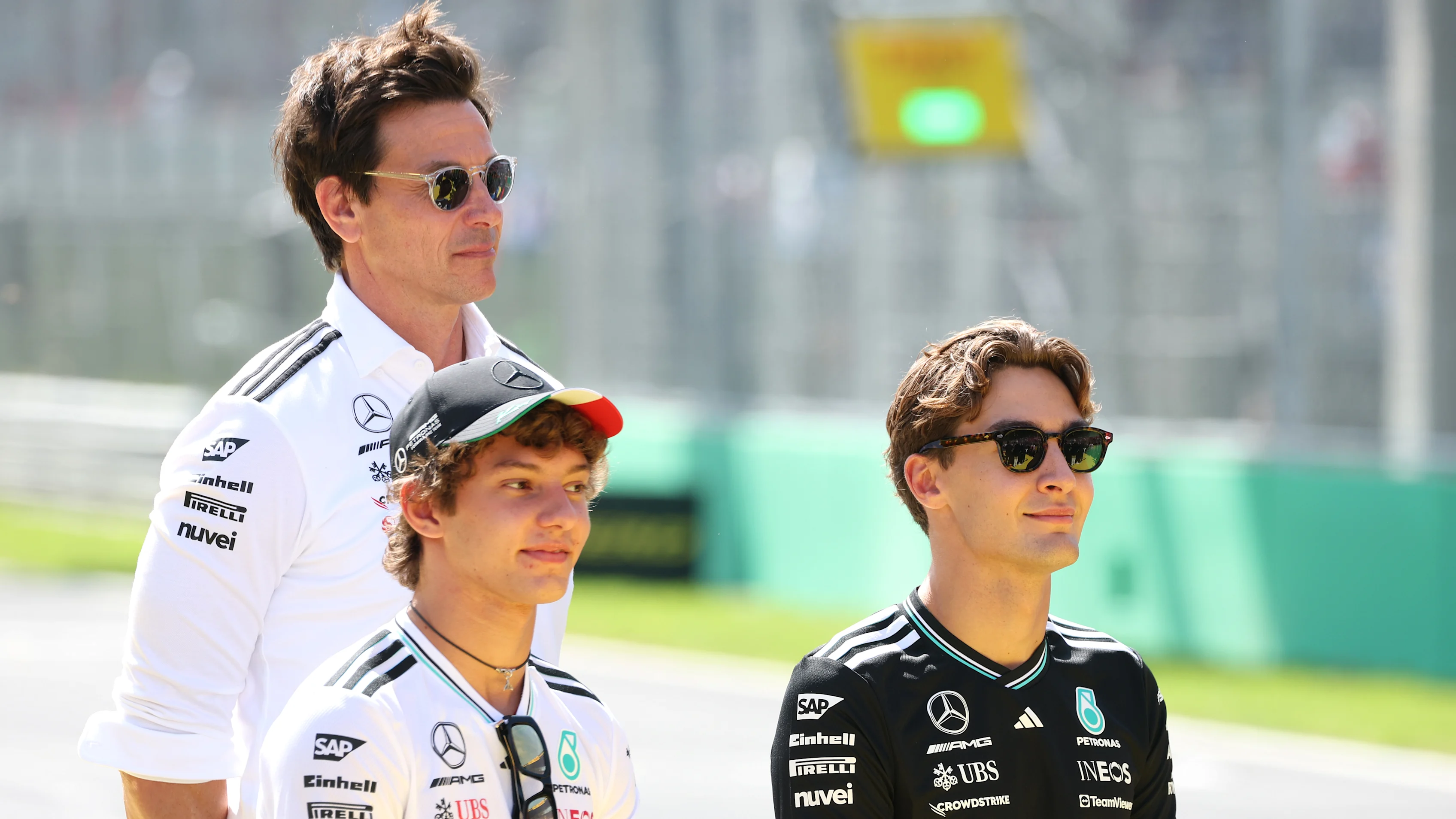 MONZA, ITALY - SEPTEMBER 07: Andrea Kimi Antonelli of Italy and Mercedes AMG Petronas F1 Team Toto