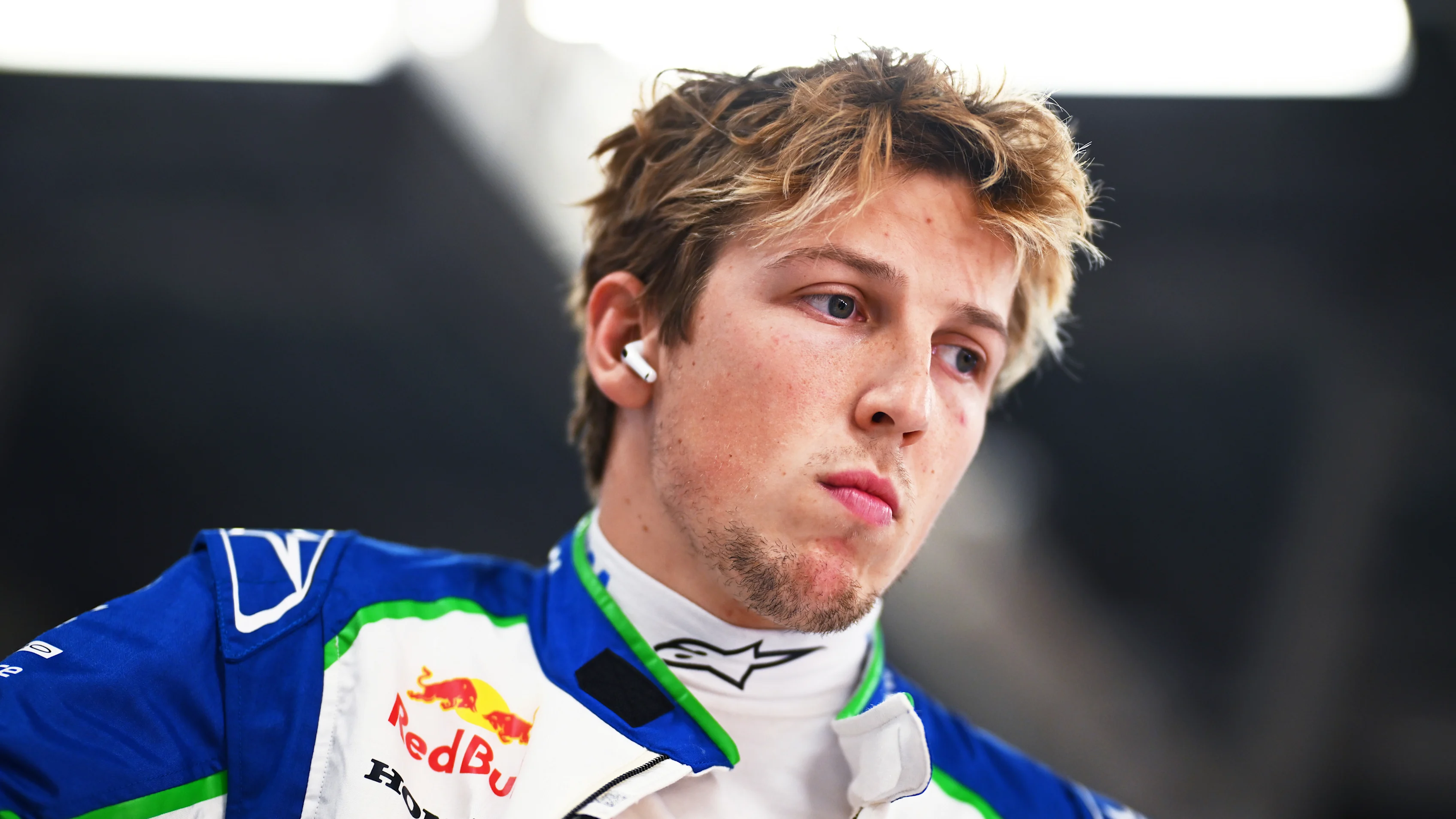 SUZUKA, JAPAN - APRIL 05: Liam Lawson of New Zealand and Visa Cash App Racing Bulls looks on in the