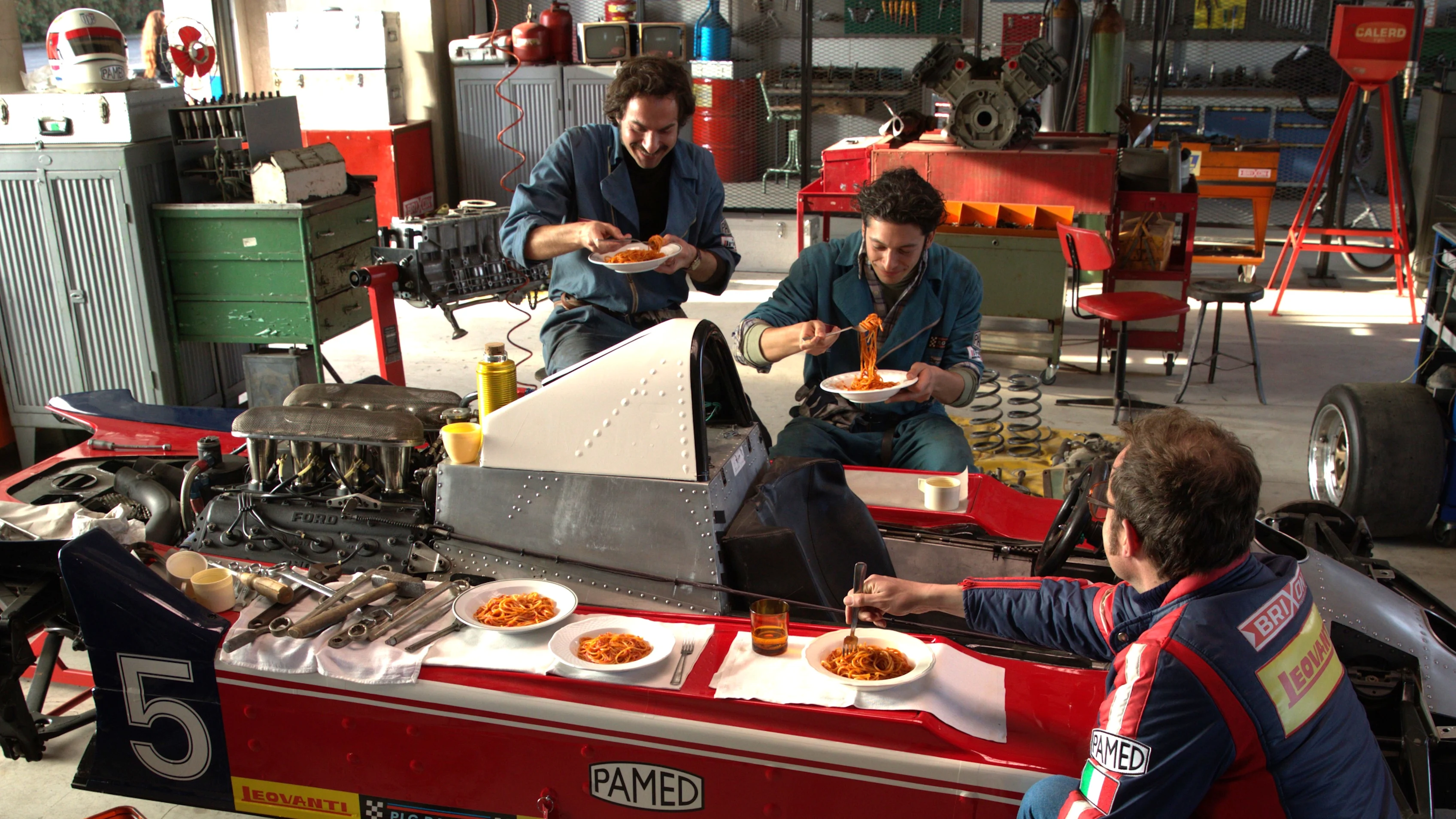 Barilla's ‘Tastes Like Family’ campaign re-enacts the story of how Pasticcino's cooking brought those in the paddock together – even those who were rivals on the track
