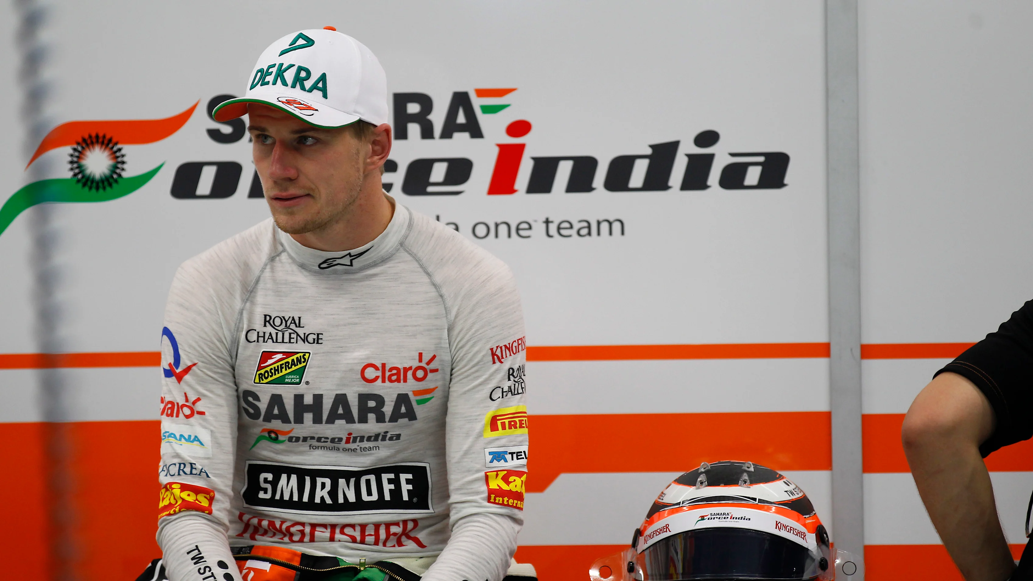 Marina Bay Circuit, Singapore. Friday 19 September 2014. Nico Hulkenberg, Force India. (Photo by