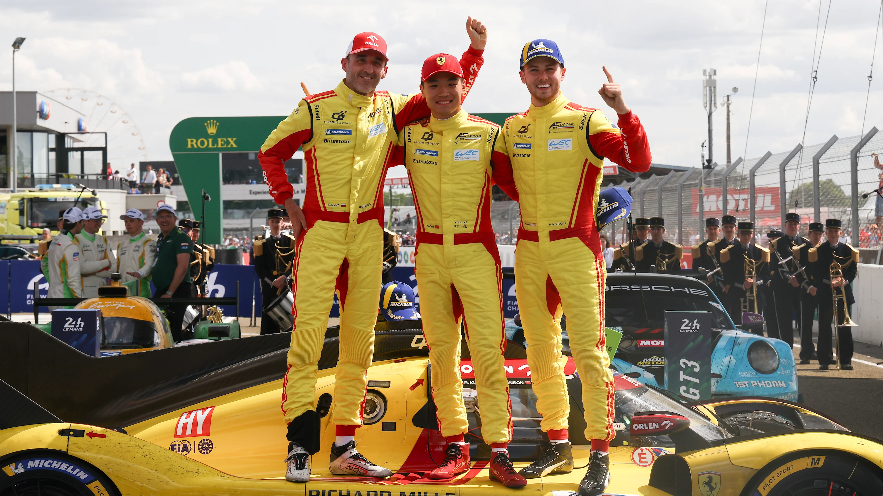 LE MANS, FRANCE - JUNE 15: #83 Ferrari AF Corse Ferrari 499P of Robert Kubica, Yifei Ye and Philip