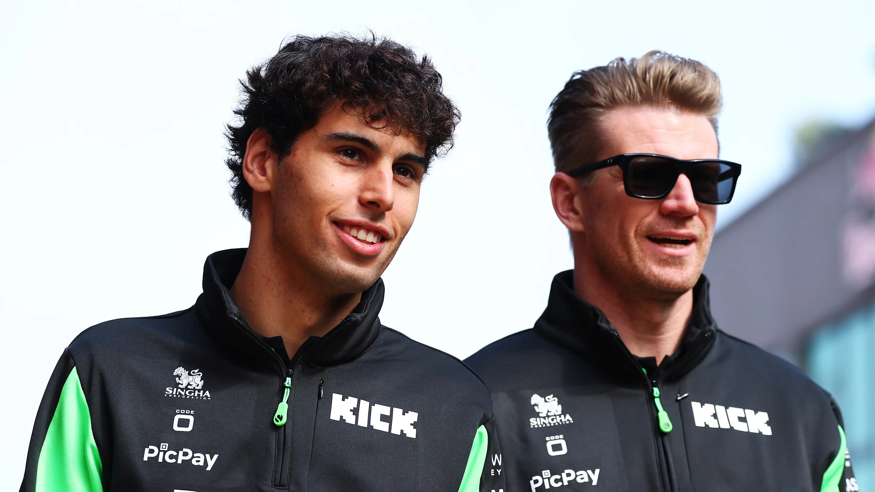 SPA, BELGIUM - JULY 25: Gabriel Bortoleto of Brazil and Stake F1 Team Kick Sauber and Nico