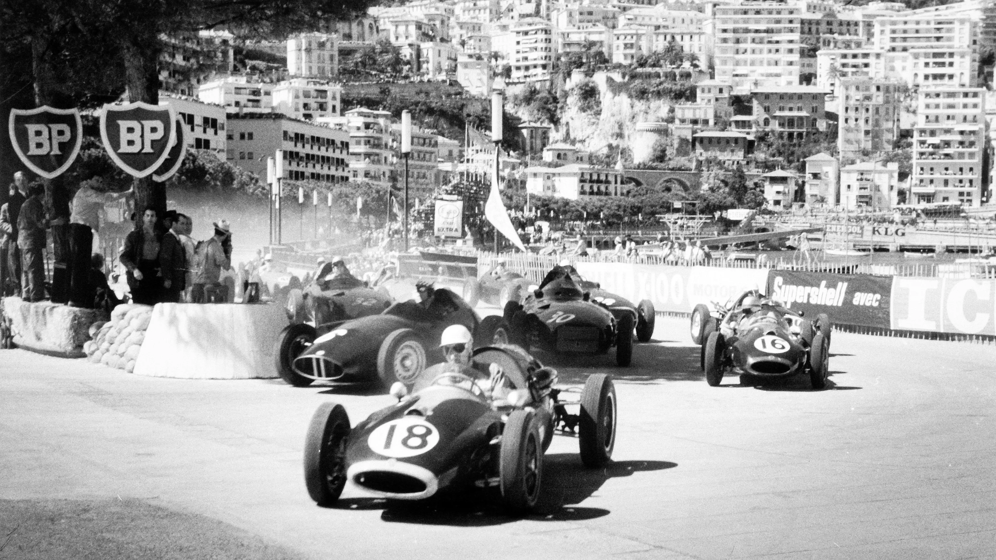 1958 Monaco Grand Prix.Monte Carlo, Monaco. 18 May 1958.Roy Salvadori, #18 Cooper T45-Climax,