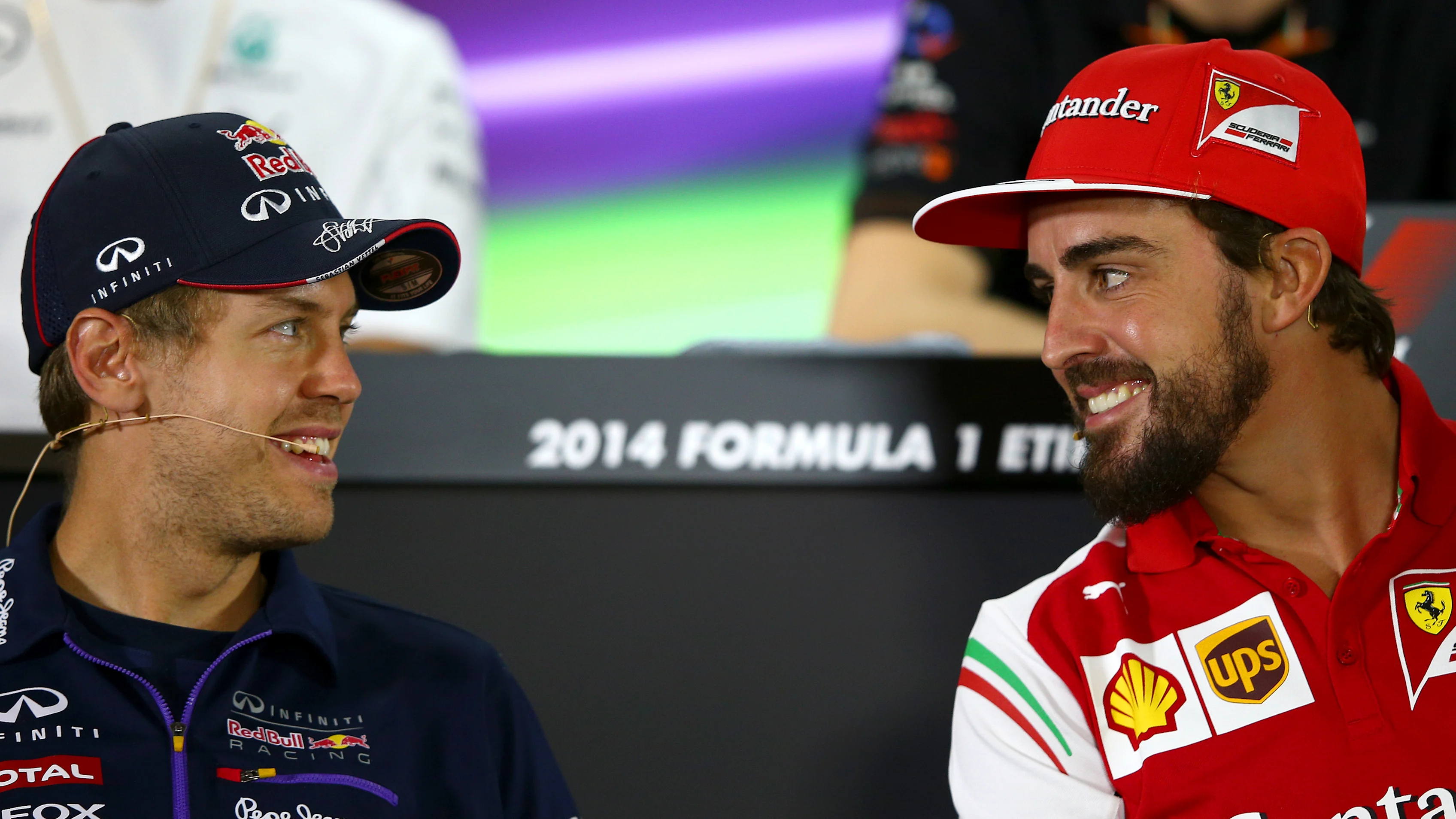 ABU DHABI, UNITED ARAB EMIRATES - NOVEMBER 20:  Fernando Alonso of Spain and Ferrari smiles with