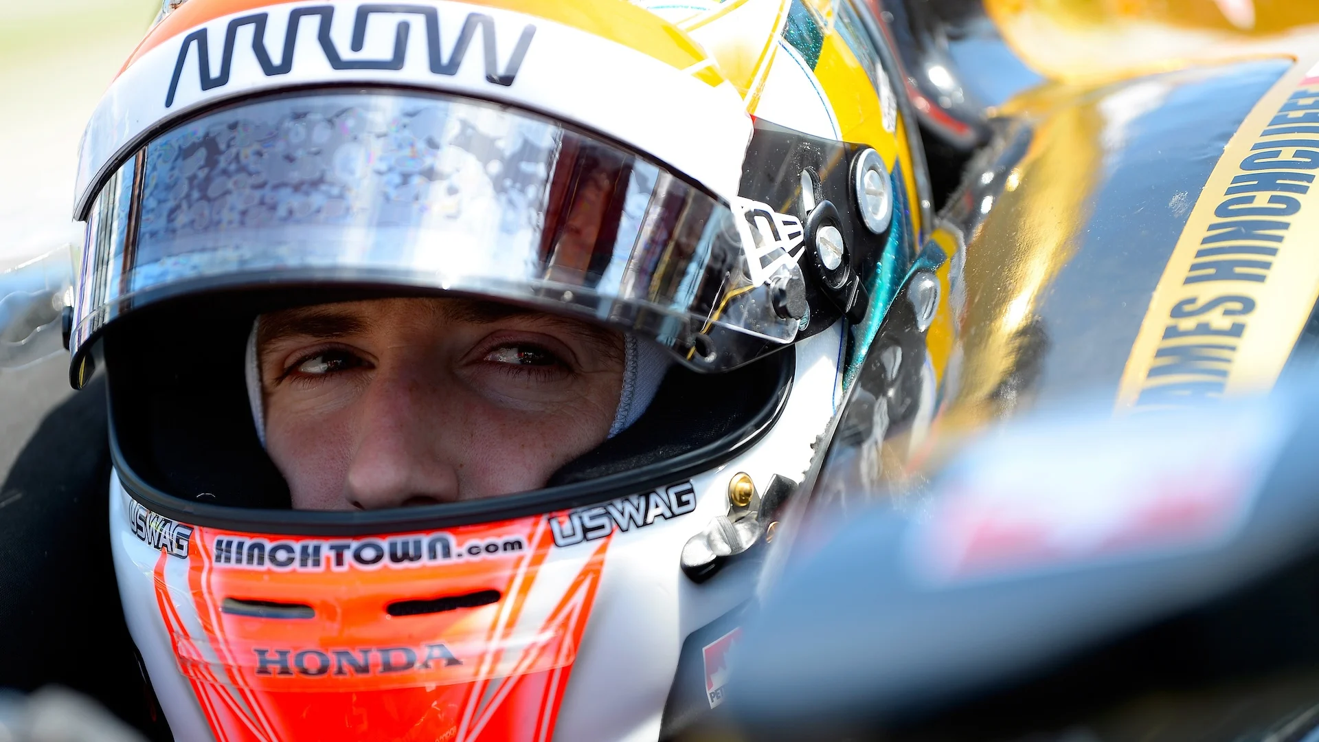 during practice for the Verizon IndyCar Series DXC Technology 600 at Texas Motor Speedway on June