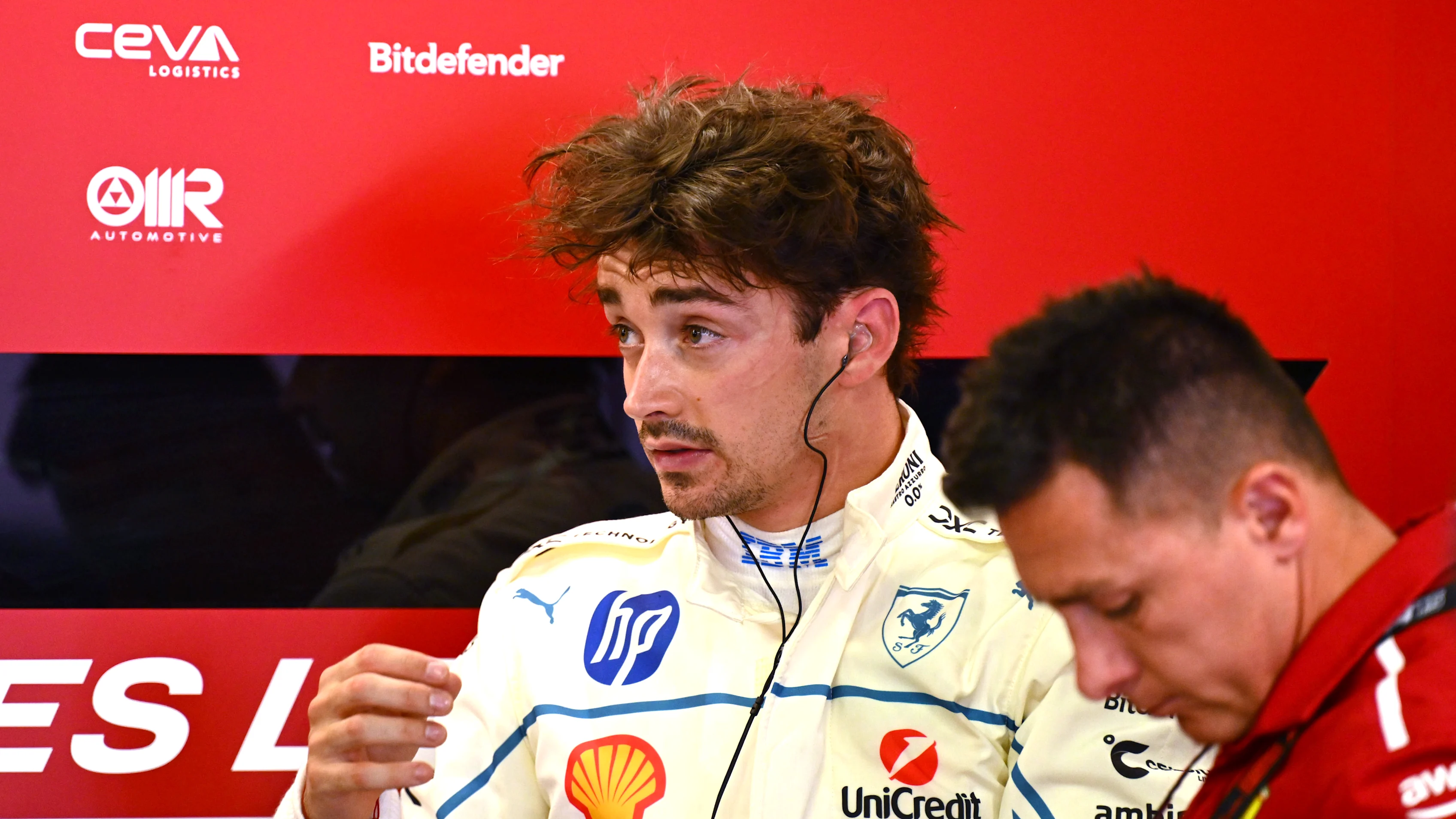 MONTE-CARLO, MONACO - MAY 23: Charles Leclerc of Monaco and Scuderia Ferrari on stage prior to