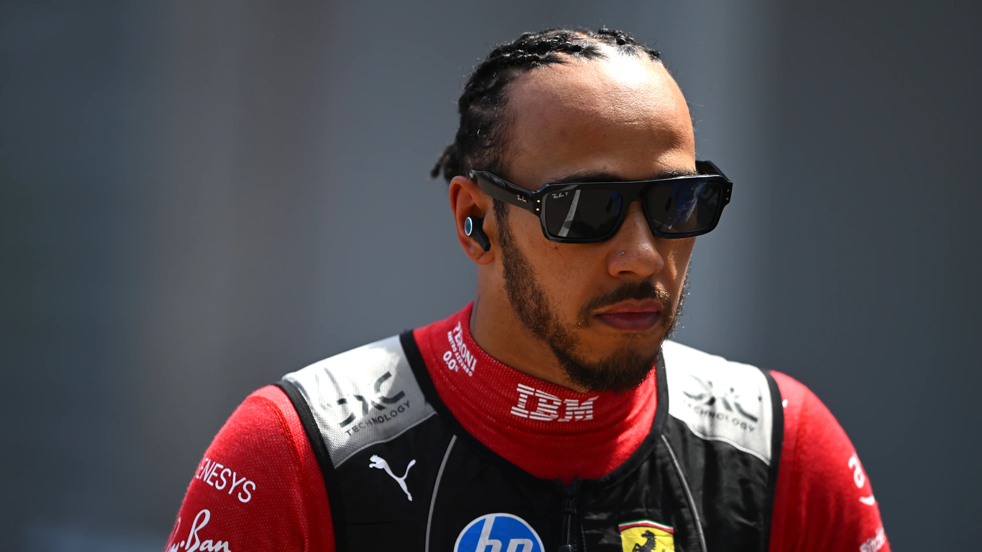 MONTE-CARLO, MONACO - MAY 25: Lewis Hamilton of Great Britain and Scuderia Ferrari rides his