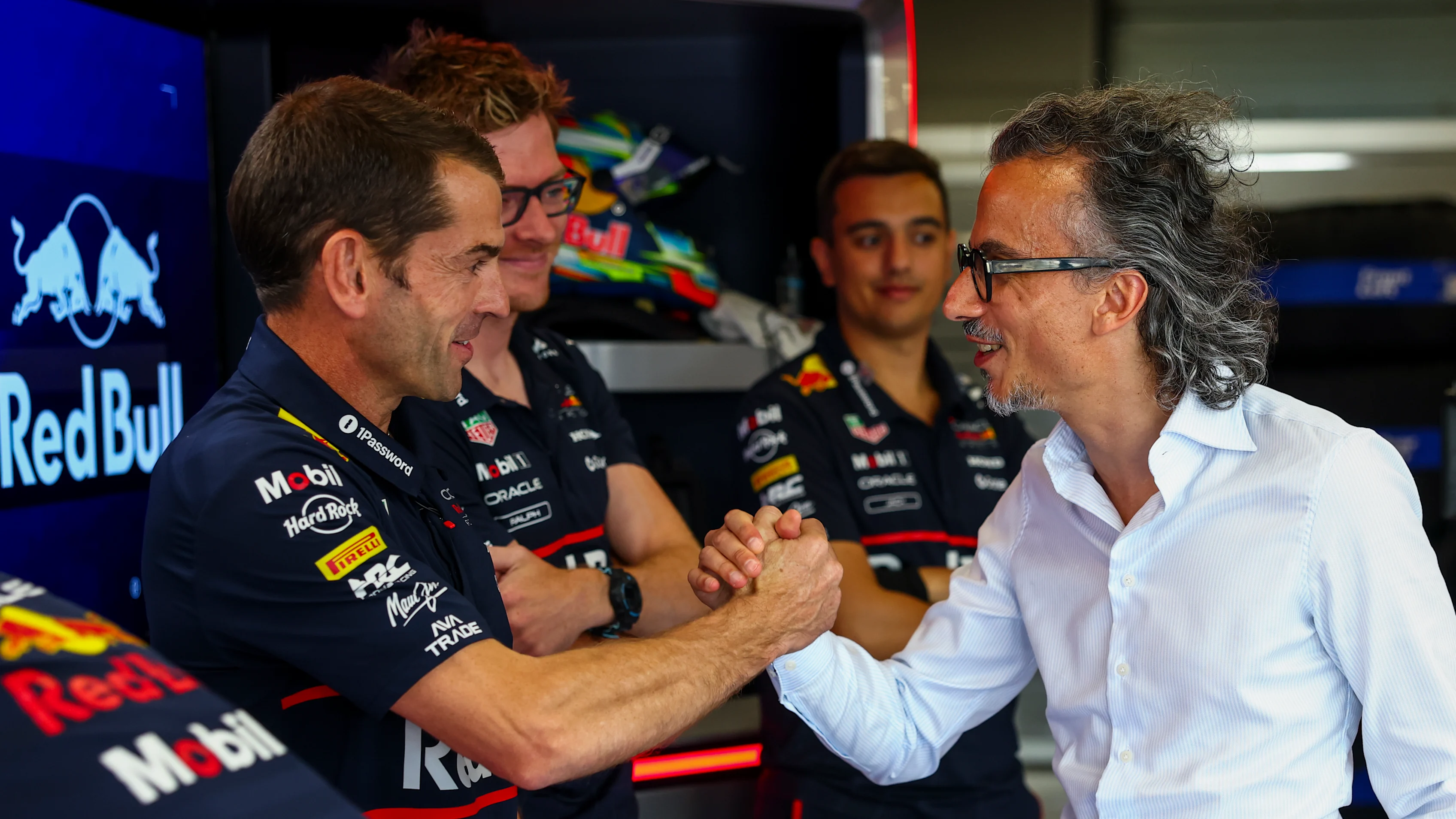 NORTHAMPTON, ENGLAND - JULY 10: Laurent Mekies, Incoming CEO and Team Principal of Oracle Red Bull