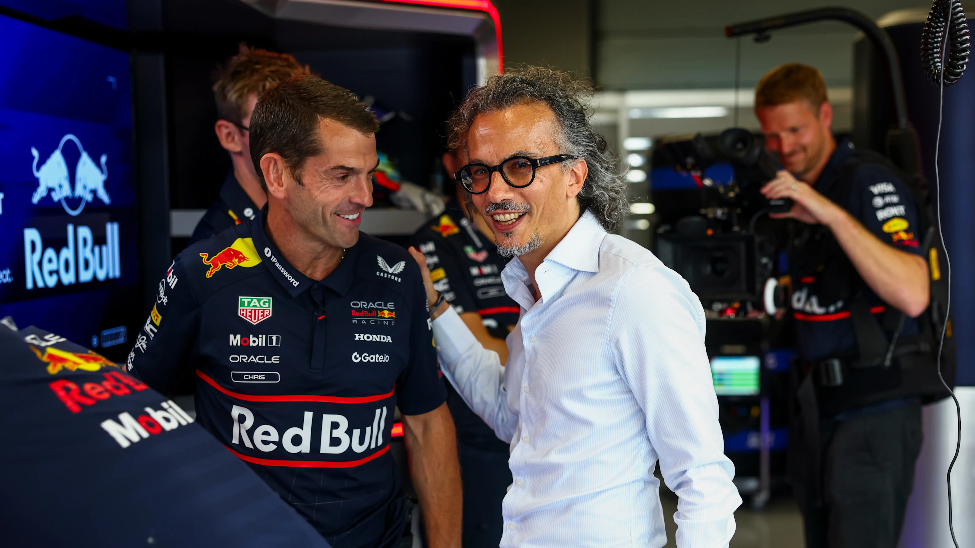 NORTHAMPTON, ENGLAND - JULY 10: Laurent Mekies, Incoming CEO and Team Principal of Oracle Red Bull