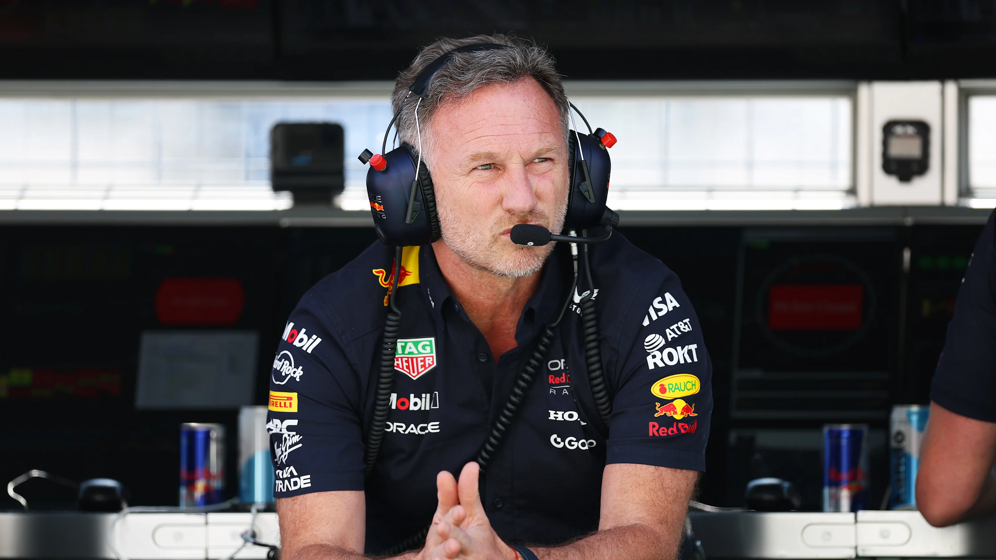 MONTREAL, QUEBEC - JUNE 14: Christian Horner, Team Principal of Oracle Red Bull Racing looks on
