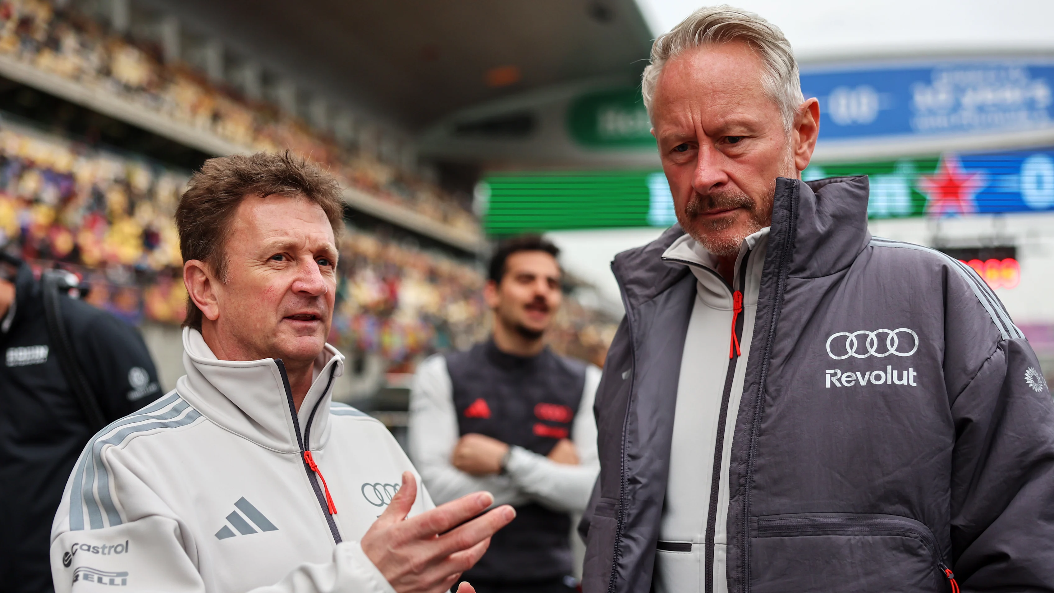SHANGHAI, CHINA - MARCH 15: Allan McNish, Driver Development Programme Director of Audi F1 Team and