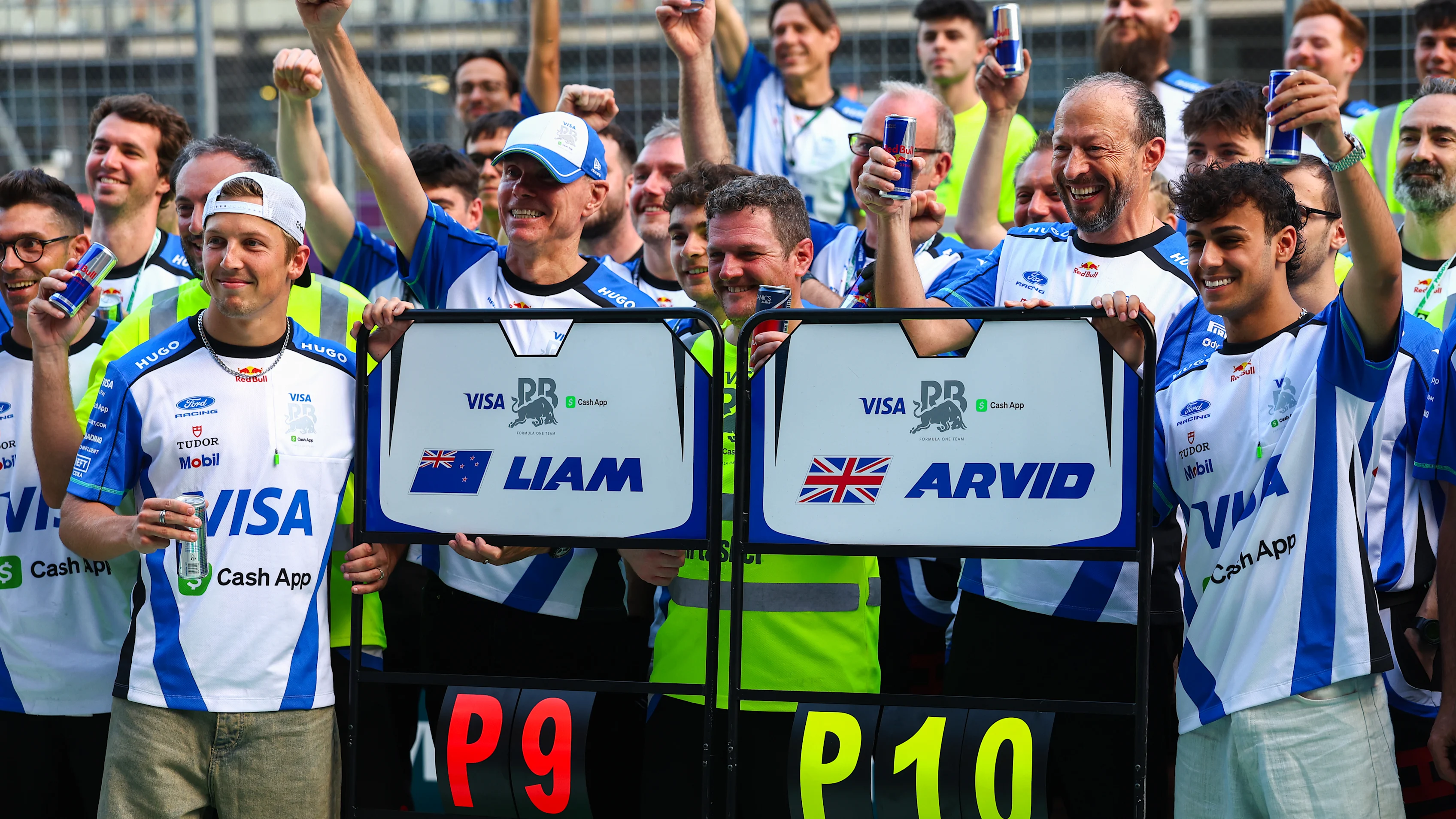 SPIELBERG, AUSTRIA - JUNE 28: Ninth placed Liam Lawson of New Zealand and Visa Cash App Racing