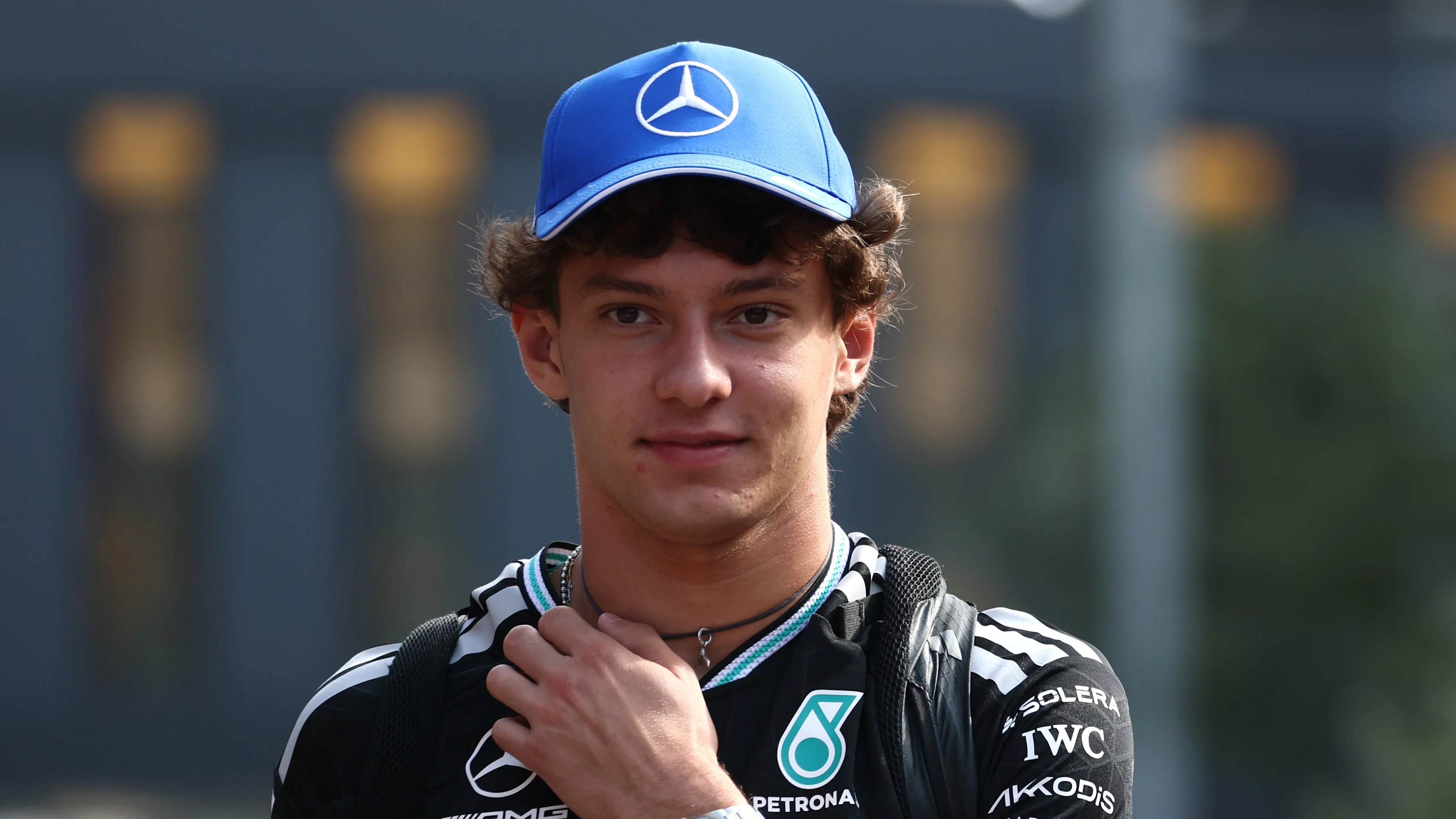 BAKU, AZERBAIJAN - SEPTEMBER 23: Andrea Kimi Antonelli of Italy and Mercedes AMG Petronas F1 Team