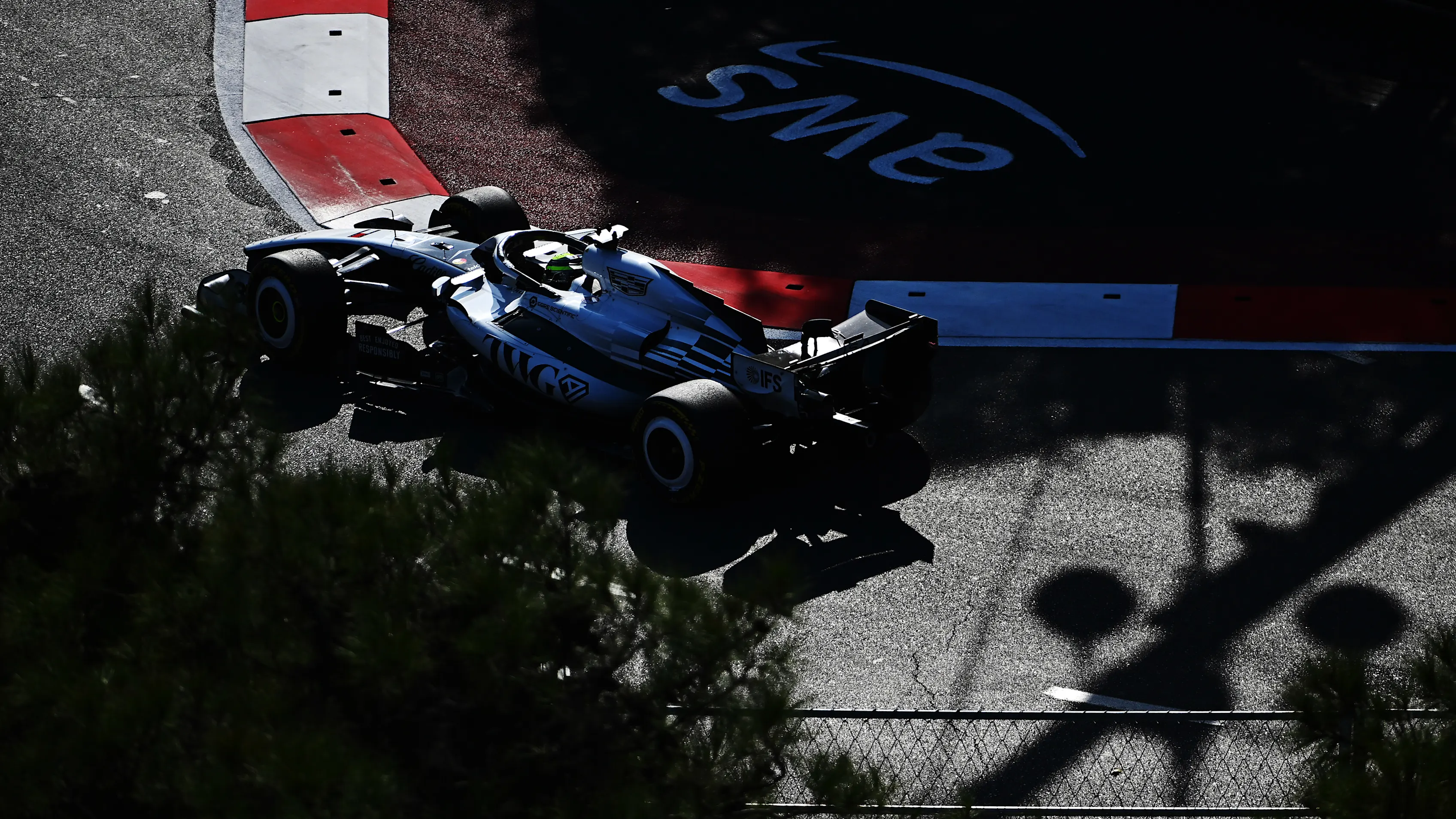 BAKU, AZERBAIJAN - SEPTEMBER 26: Sergio Perez of Mexico driving the (11) Cadillac F1 Team MAC-26