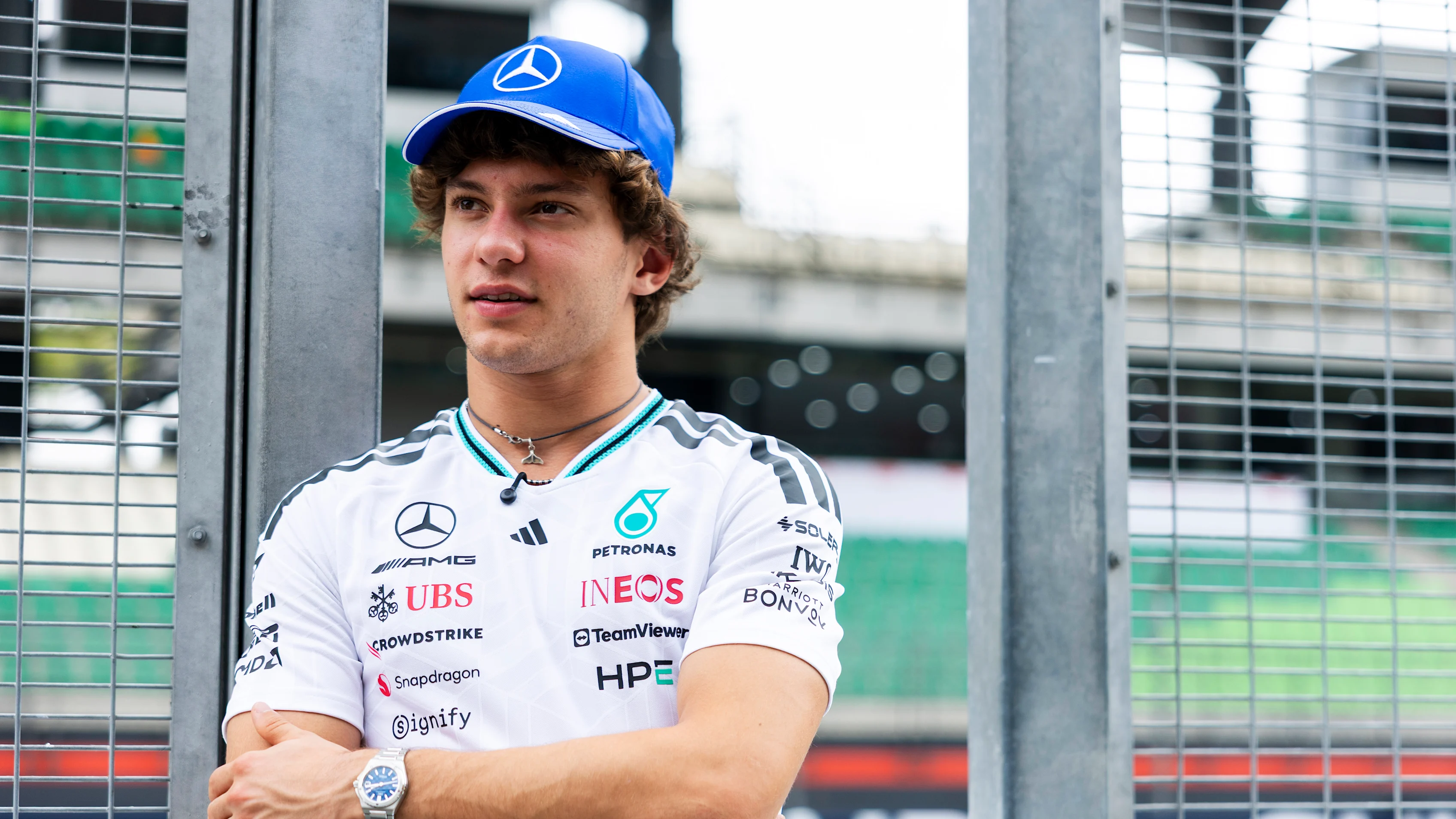 KUALA LUMPUR, MALAYSIA - OCTOBER 01: Andrea Kimi Antonelli of Italy and Mercedes AMG Petronas F1