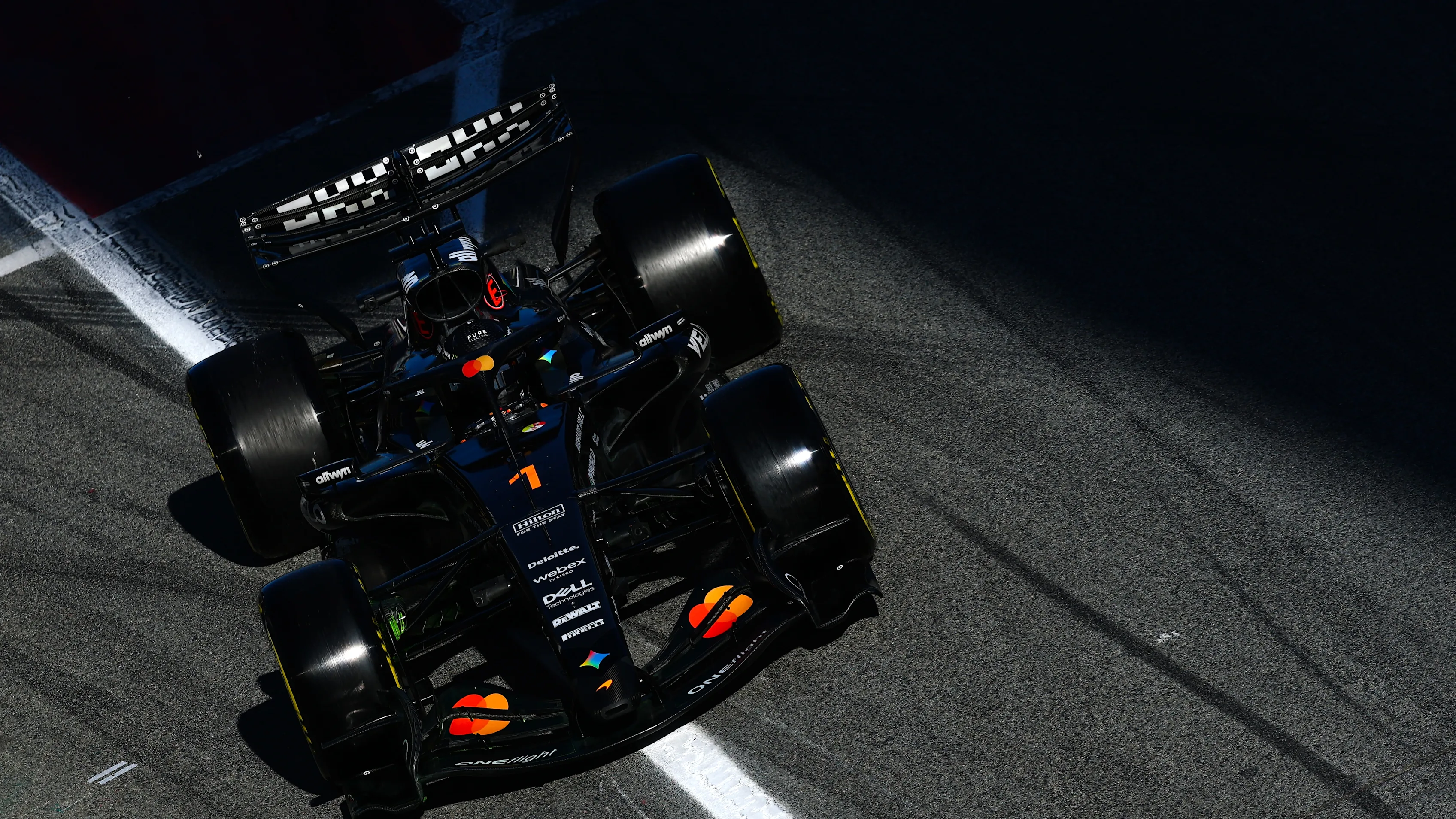 MONTMELO, SPAIN - JANUARY 30: Lando Norris of Great Britain driving the (1) McLaren MCL40A Mercedes