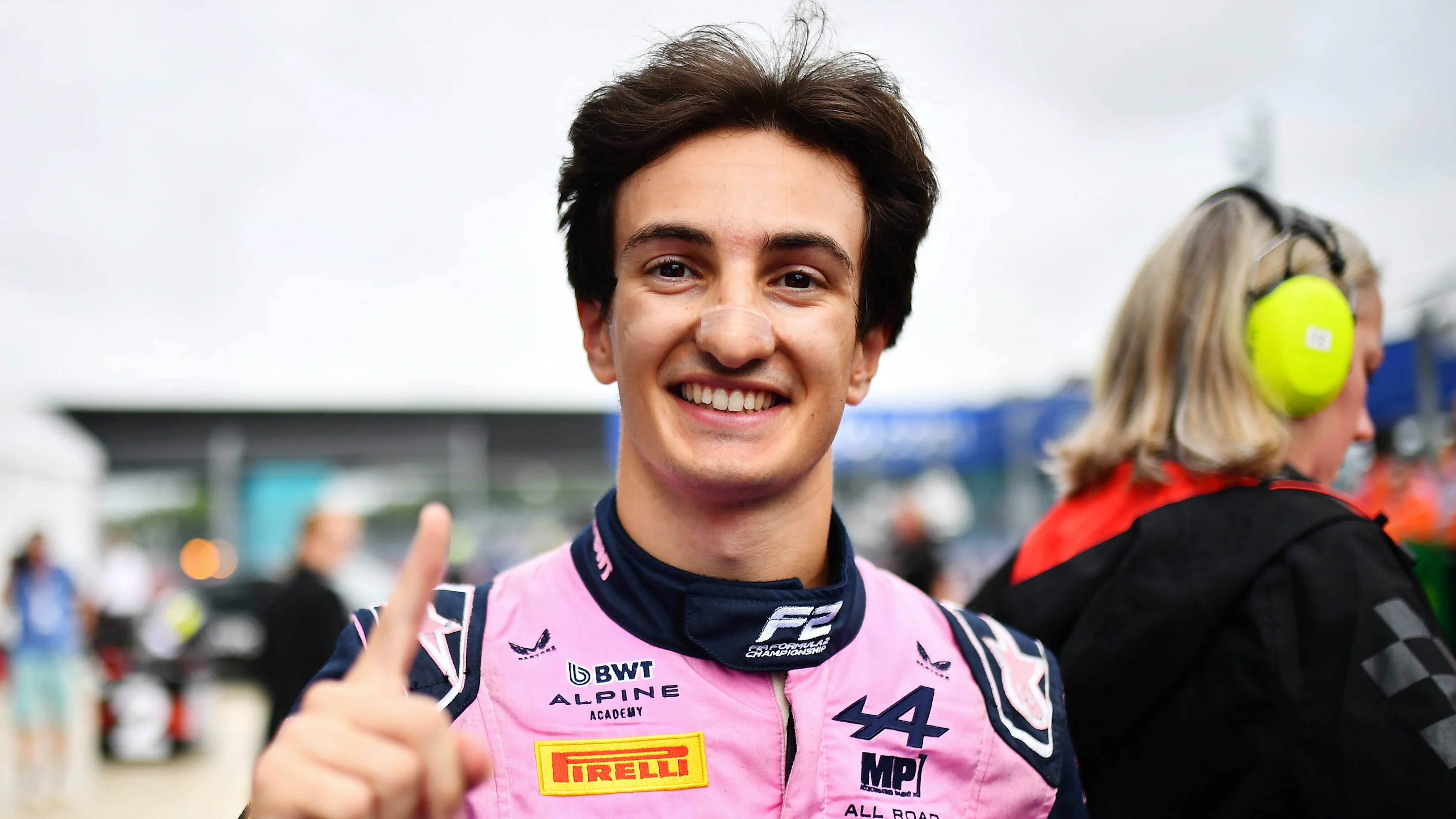 MIAMI, FLORIDA - MAY 03: Race winner Gabriele Mini of Italy and MP Motorsport (9) celebrates in