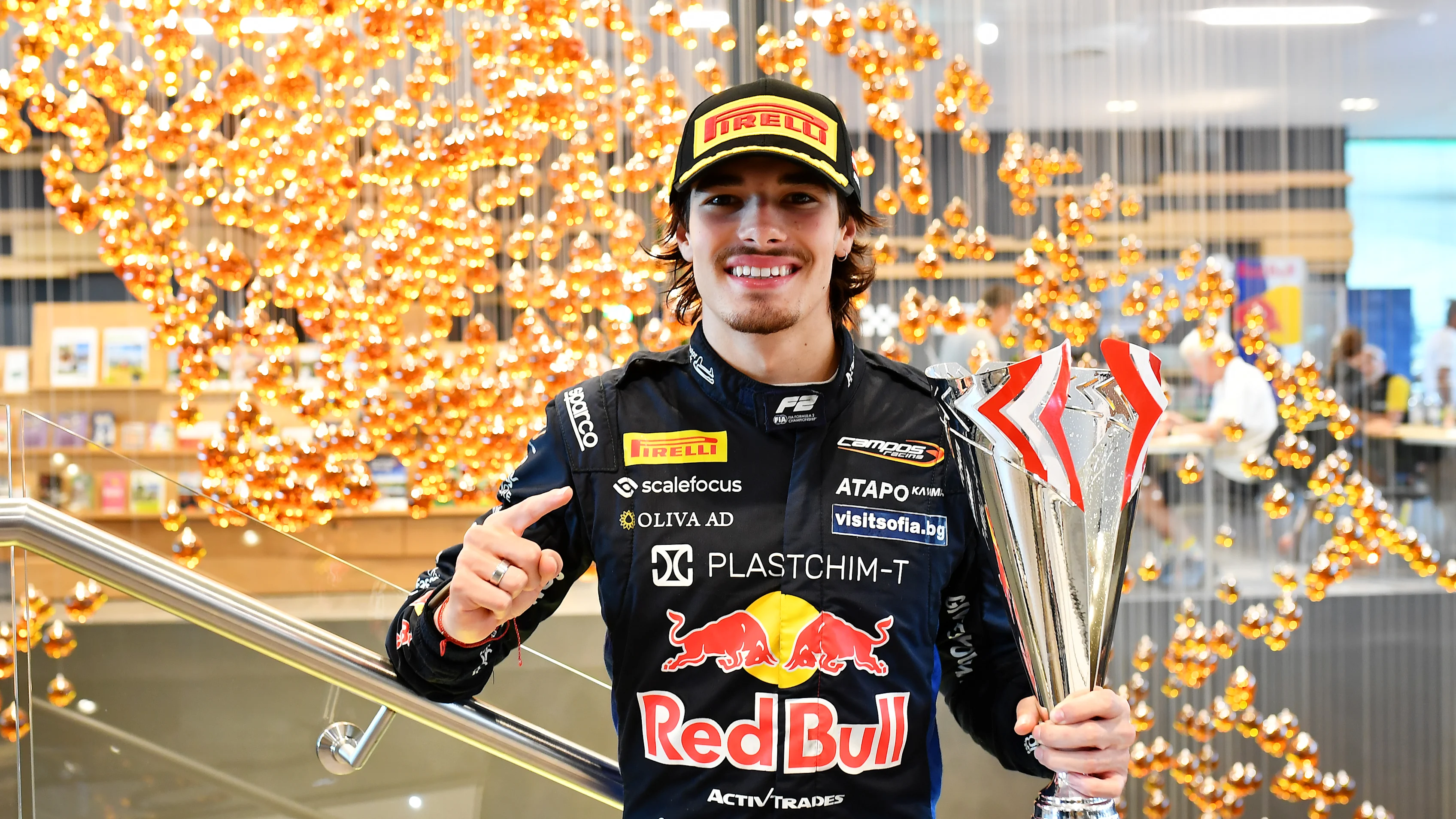SPIELBERG, AUSTRIA - JUNE 28: Race winner Nikola Tsolov of Bulgaria and Campos Racing (6)