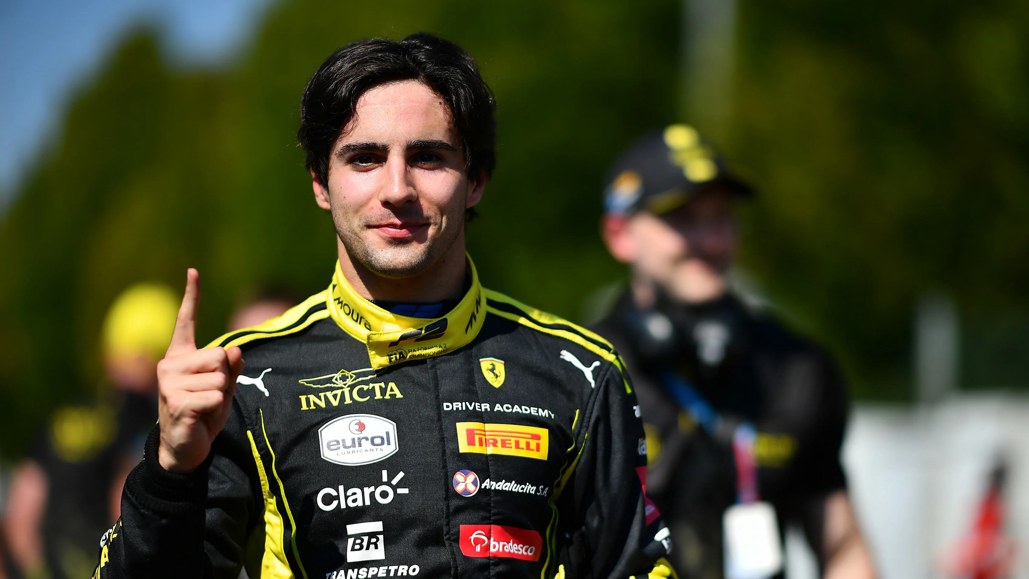 MONZA, ITALY - SEPTEMBER 04: Pole position qualifier Rafael Camara of Brazil and Invicta Racing (1)
